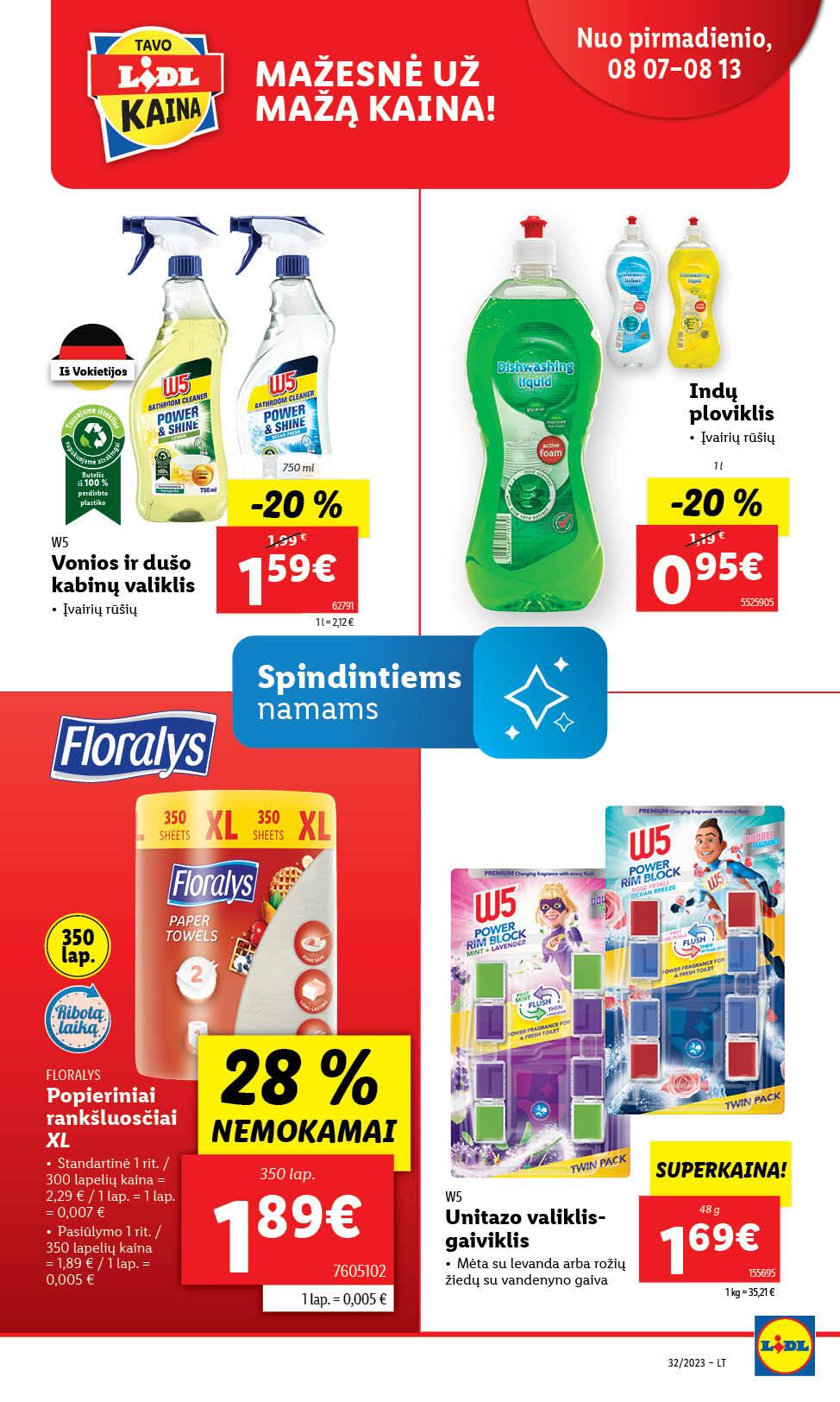 Naujausias LIDL kaininis katalogas 2023.08.07 - 2023.08.13