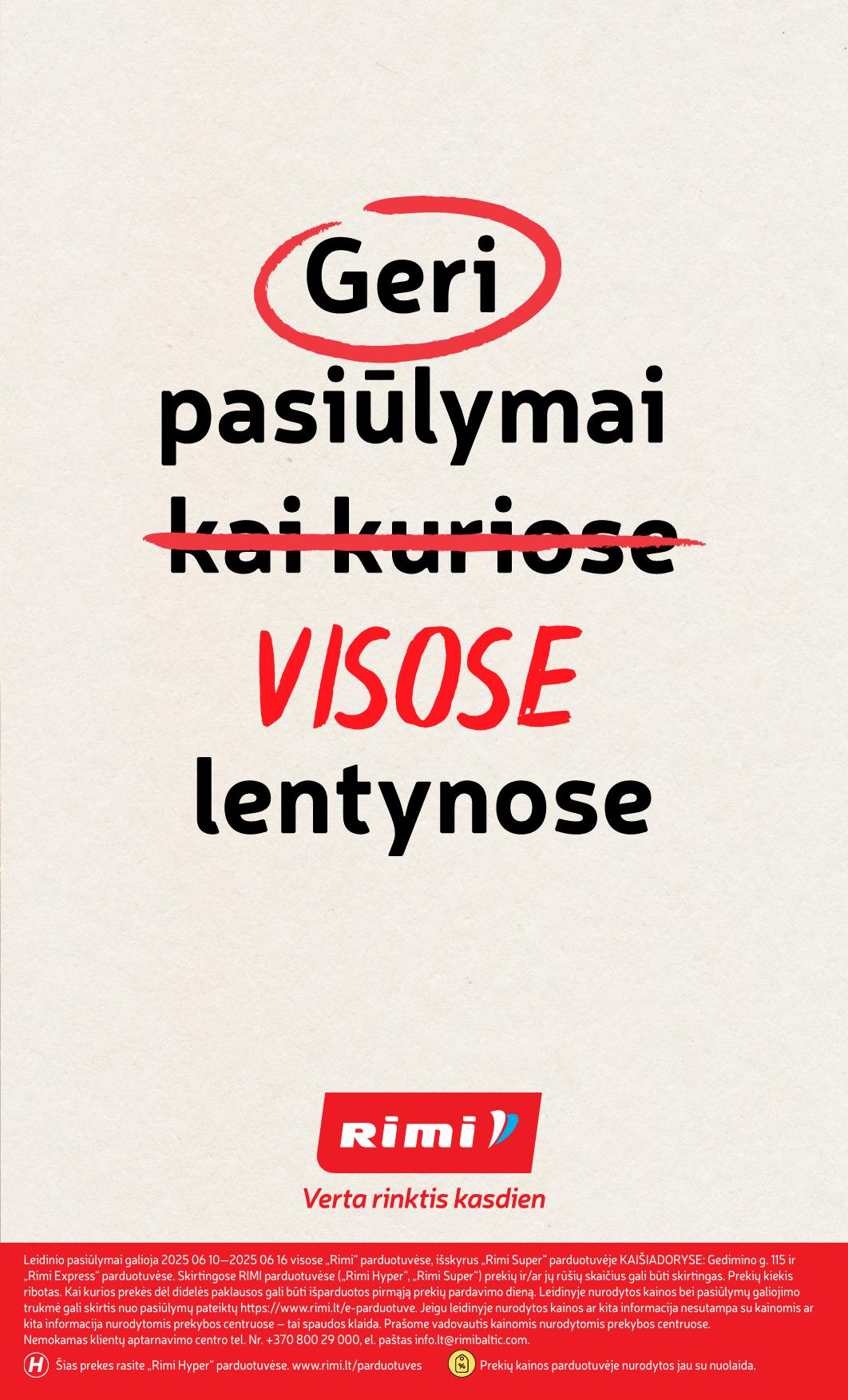 Naujas RIMI leidinys Nr.29 nuo 2025.07.15 iki 2025.07.21