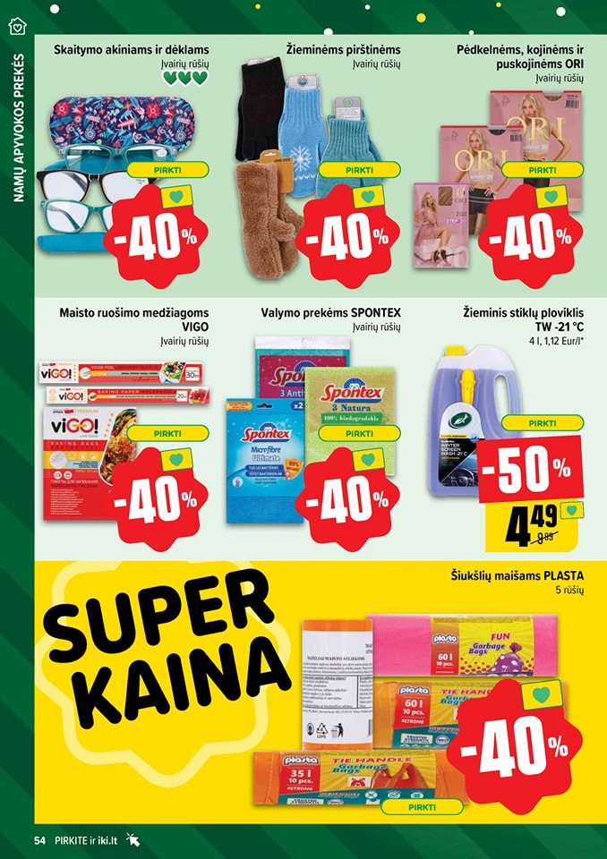 Naujausias IKI kaininis katalogas 2024.12.30 - 2025.01.05