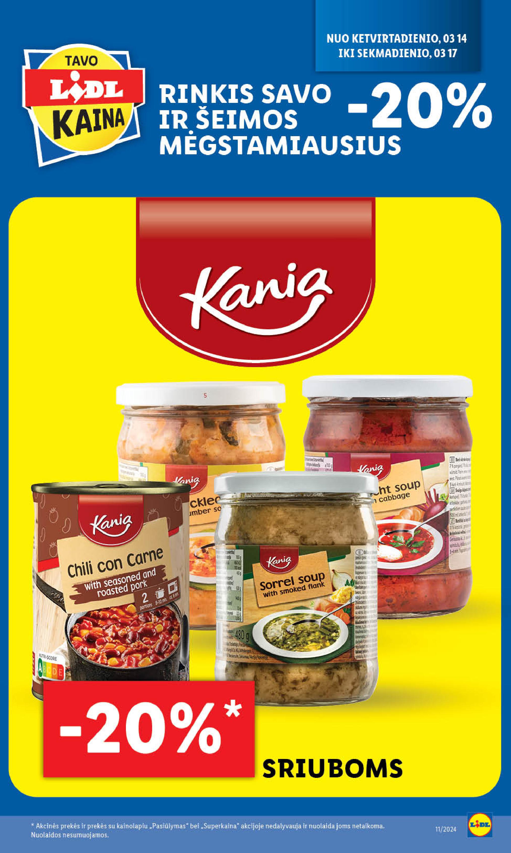 Naujausias LIDL kaininis katalogas 2024.03.11 - 2024.03.17