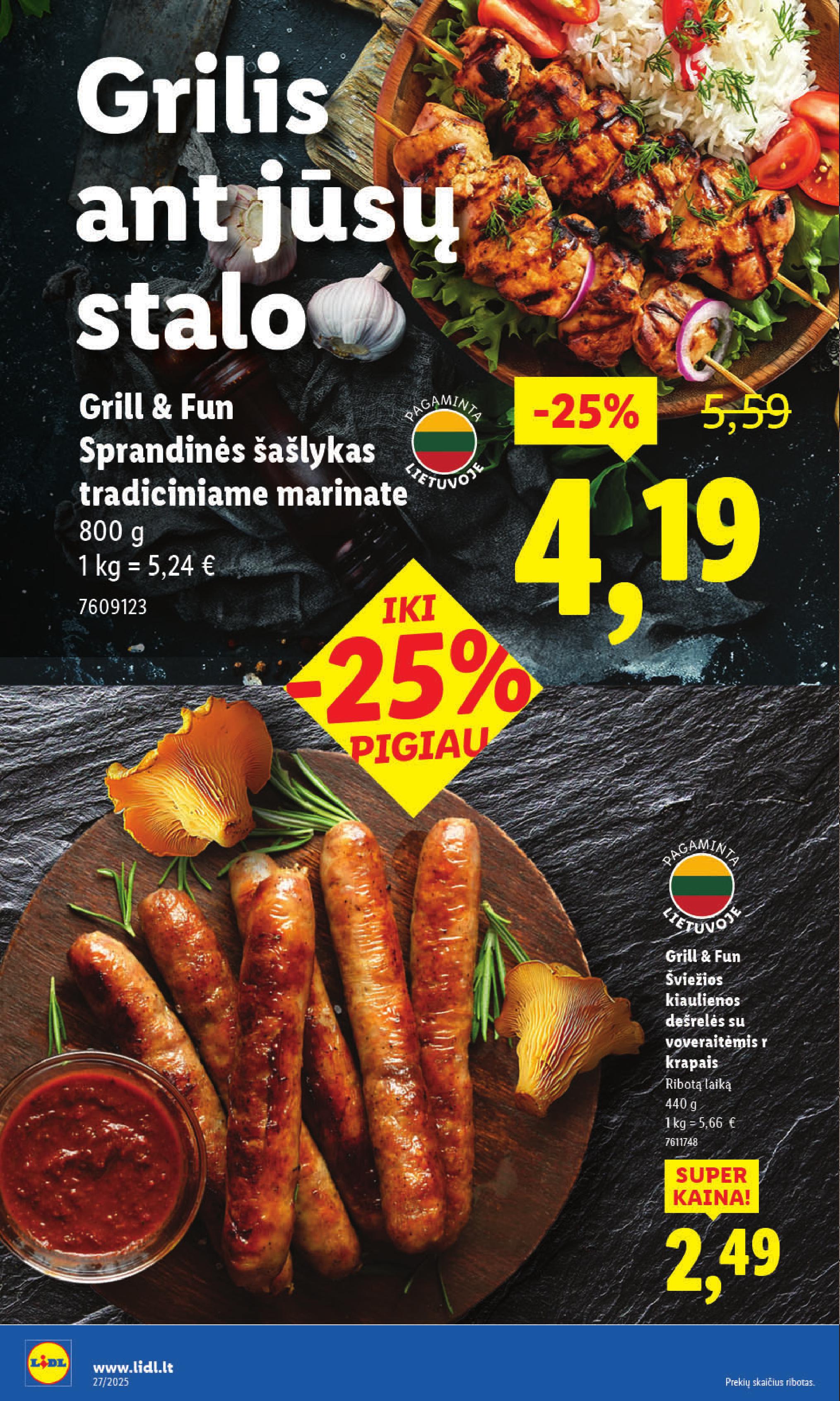 Naujausias LIDL kaininis katalogas 2025.06.30 - 2025.07.06