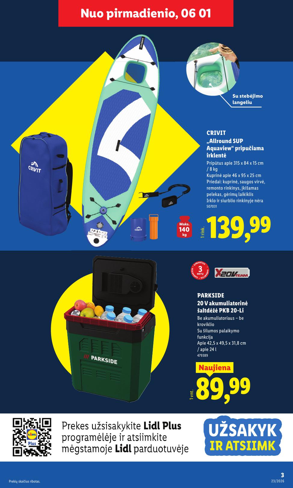 LIDL ne maisto prekių leidinys 2026.06.01 - 2026.06.07