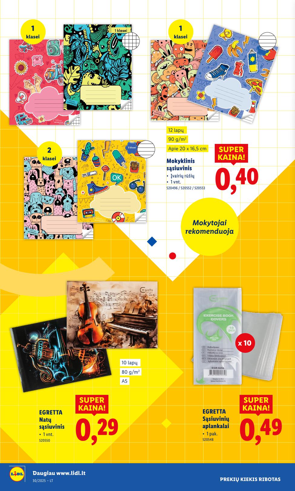 LIDL ne maisto prekių leidinys 2025.07.21 - 2025.07.27