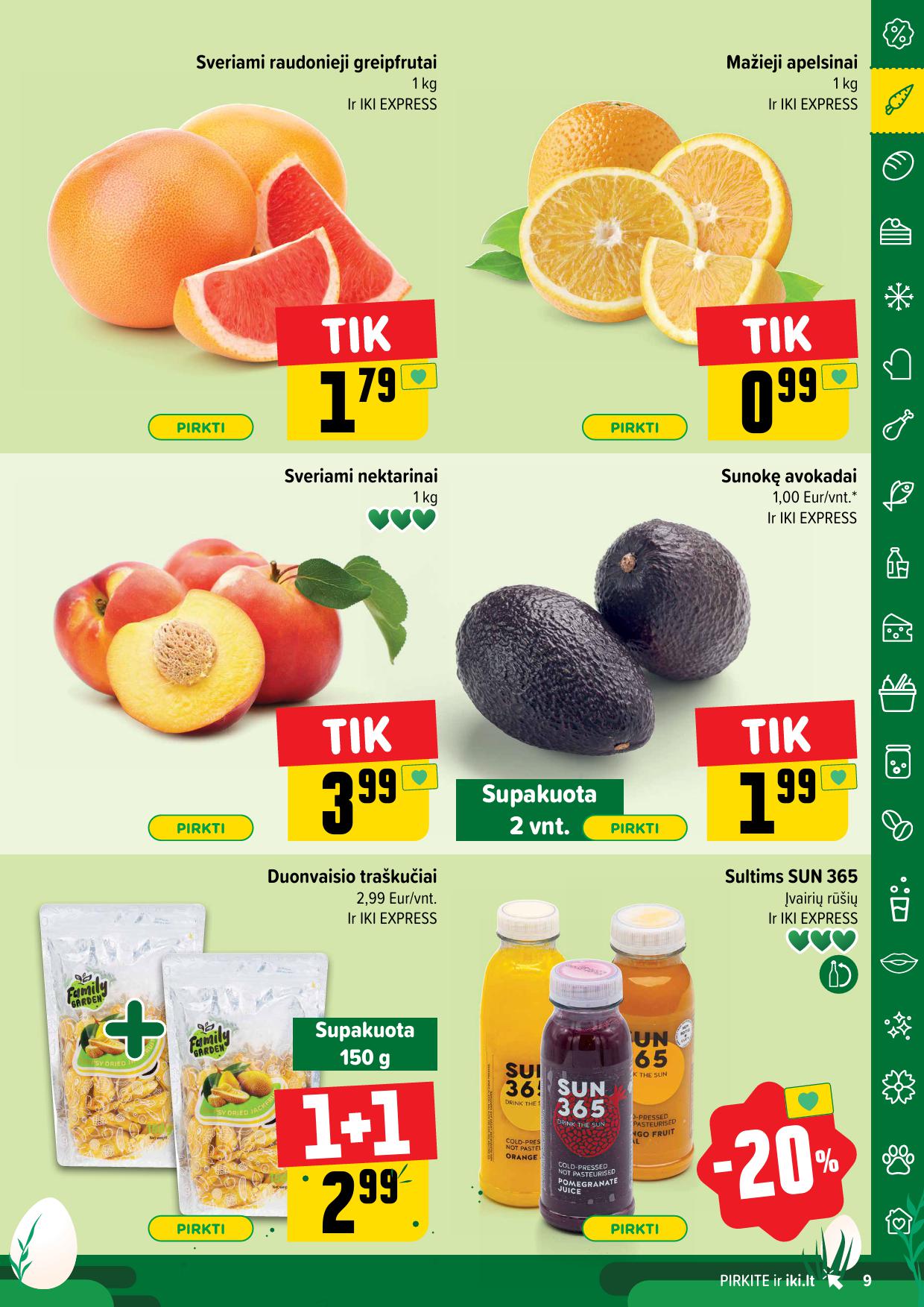 IKI SAVAITĖLĖ akcijų ir nuolaidų leidinys Nr.15 2025.04.07 - 2025.04.13