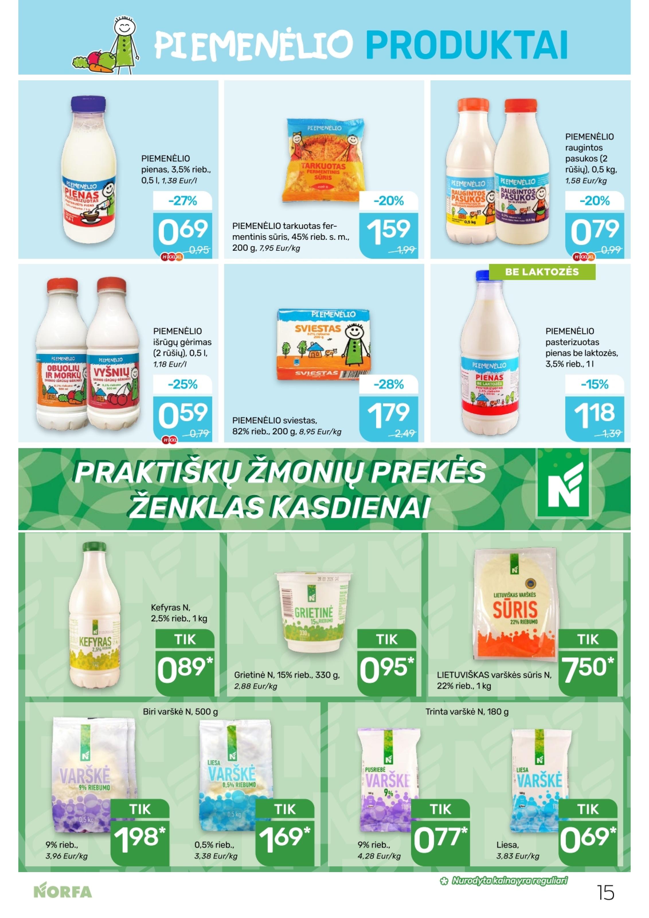 Naujausias NORFA kaininis katalogas 2026.03.19 - 2026.04.01