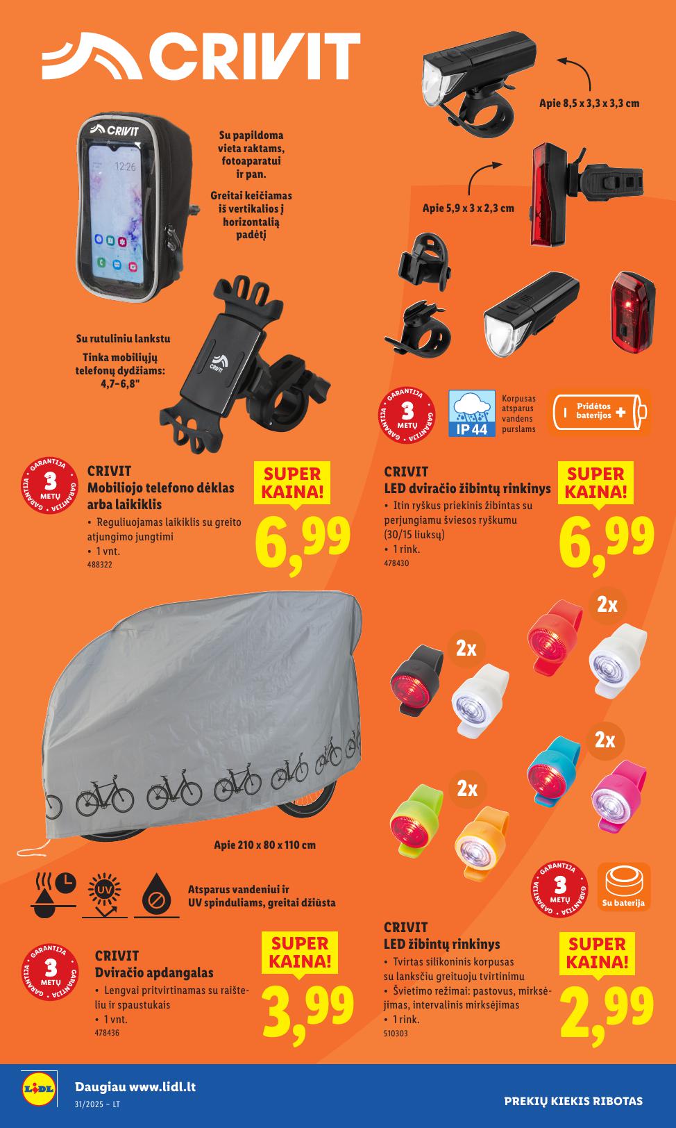 LIDL ne maisto prekių leidinys 2025.07.28 - 2025.08.03