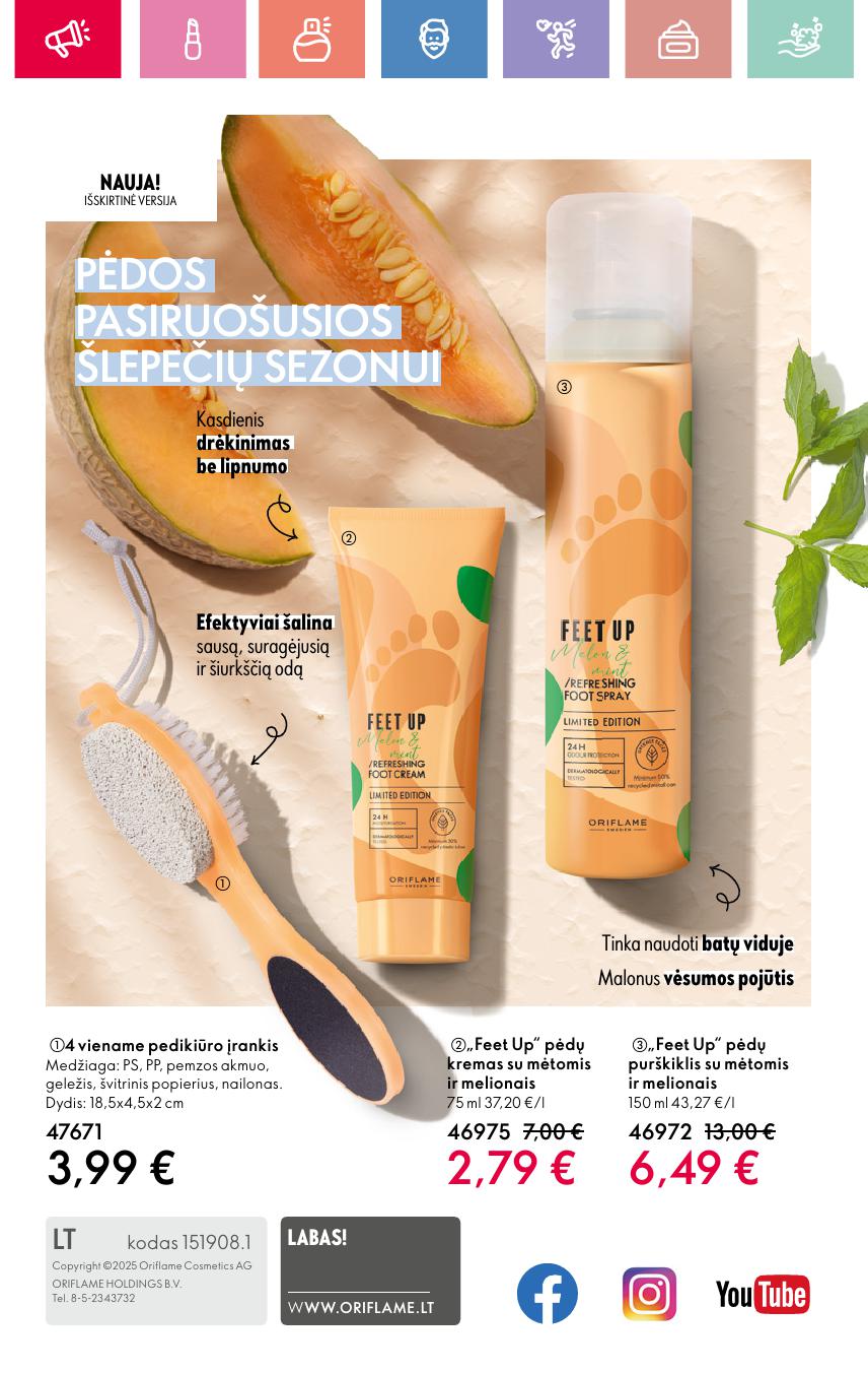 ORIFLAME katalogas galioja 2025.06.01 - 2025.06.21