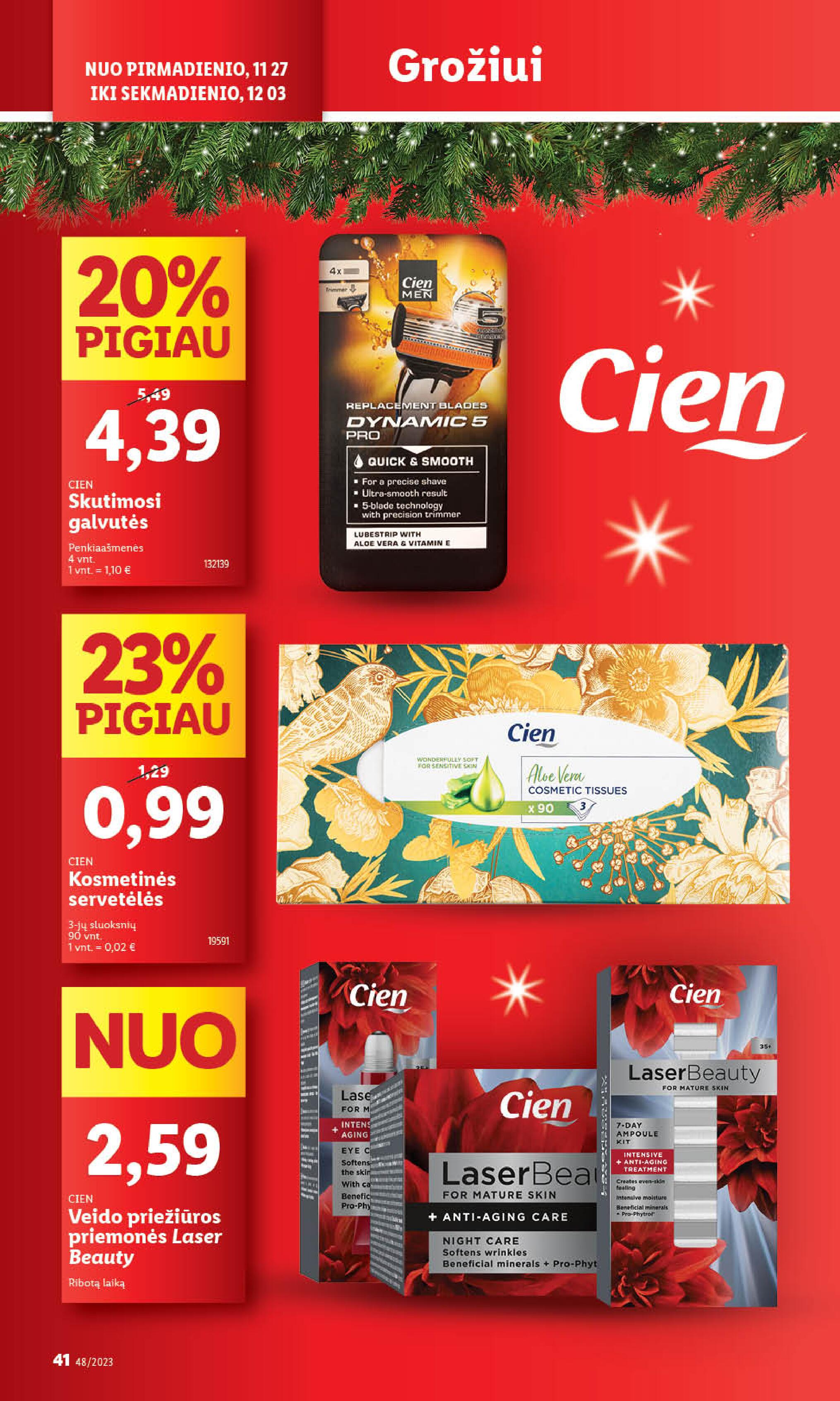 Naujausias LIDL kaininis katalogas 2023.11.27 - 2023.12.03