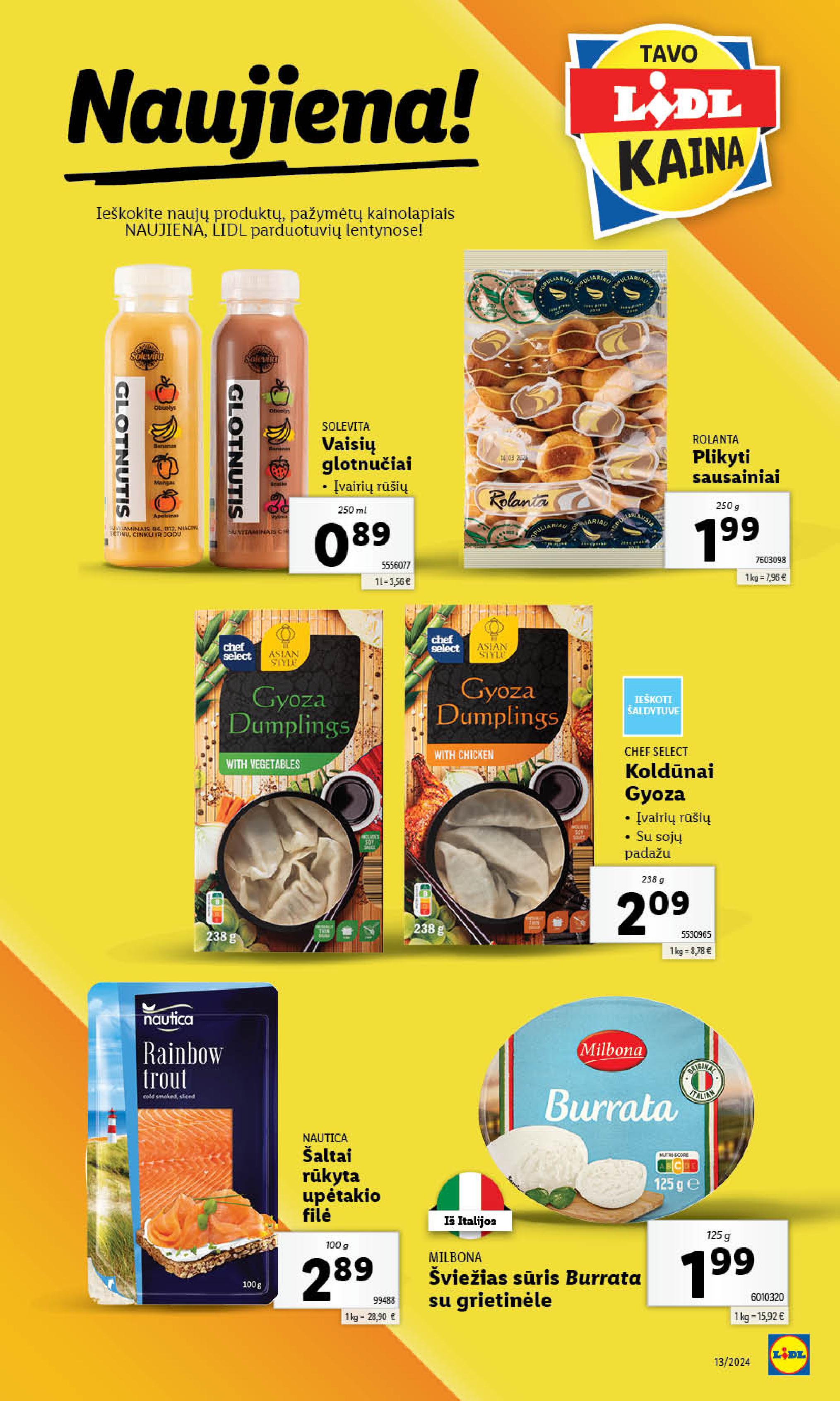 Naujausias LIDL kaininis katalogas 2024.03.25 - 2024.03.30