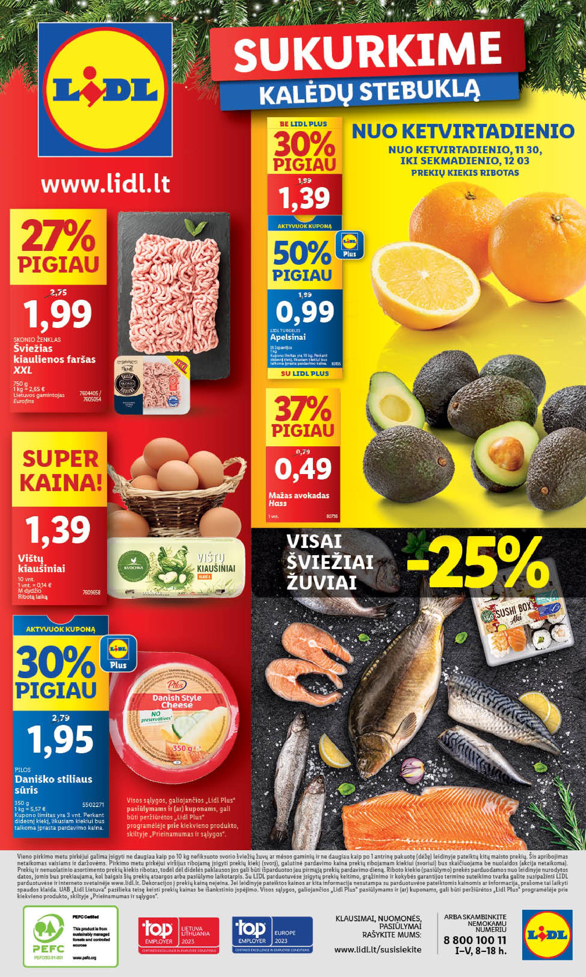 Naujausias LIDL kaininis katalogas 2023.11.27 - 2023.12.03