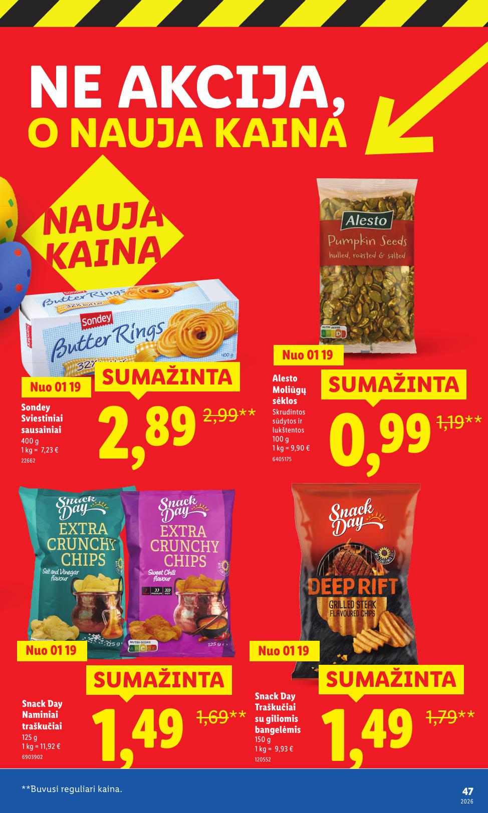 LIDL katalogas "Didysis kainų mažinimas"