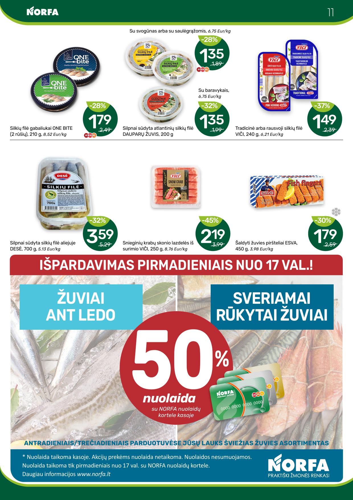 Naujausias NORFA kaininis katalogas 2025.05.15 - 2025.05.28