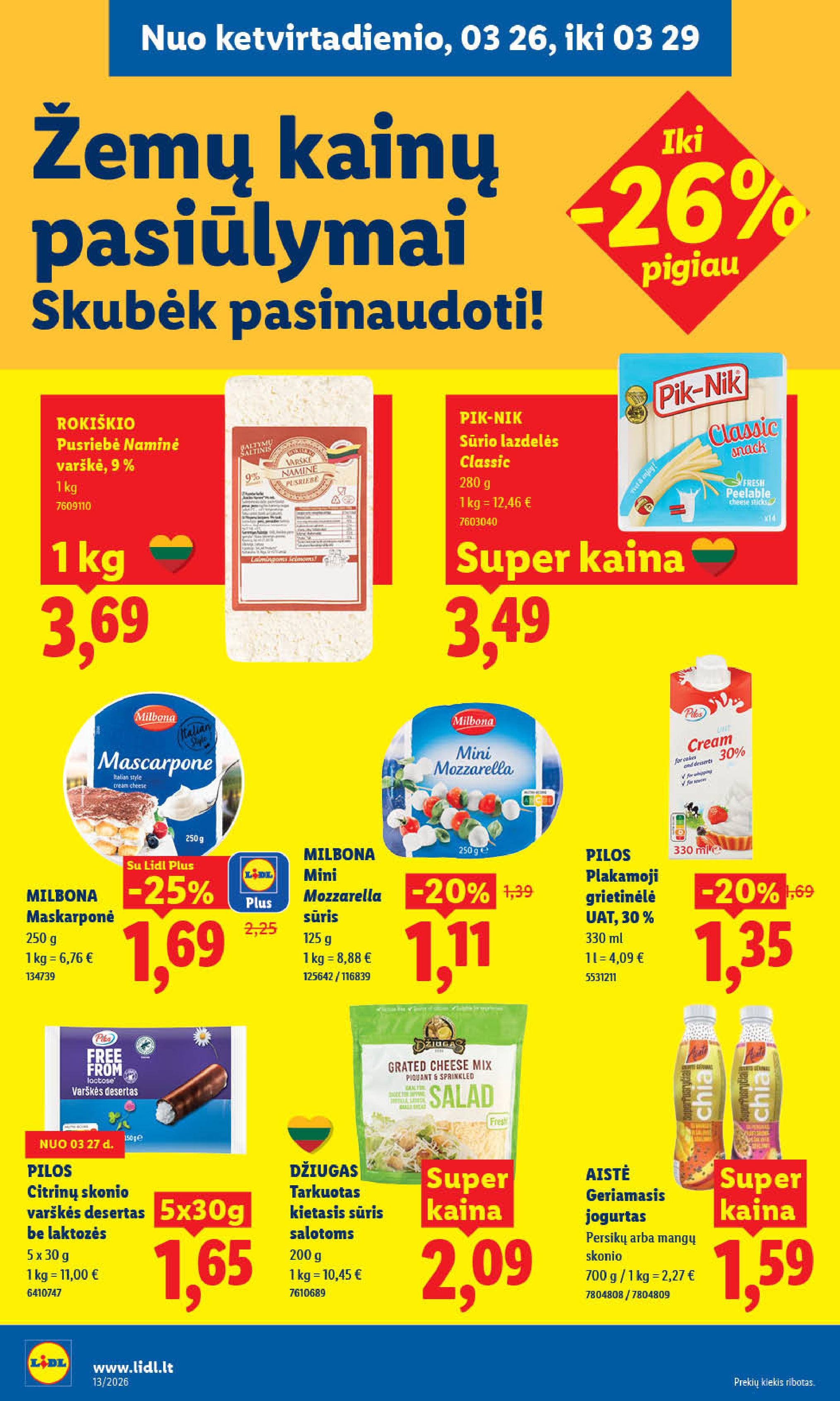 Naujausias LIDL kaininis katalogas 2026.03.23 - 2026.03.29