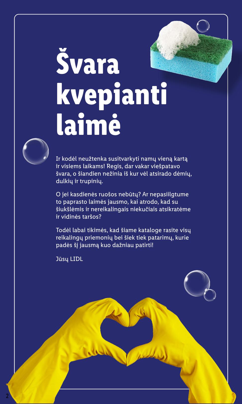 LIDL katalogas "Švaros festivalis" galioja nuo kovo 3