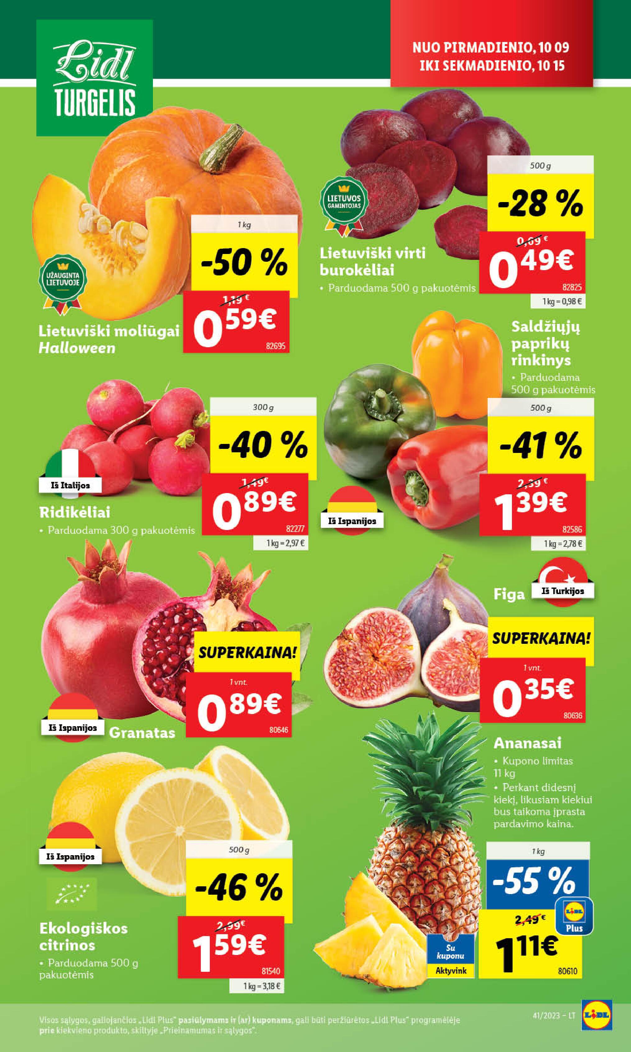 Naujausias LIDL kaininis katalogas 2023.10.09 - 2023.10.15