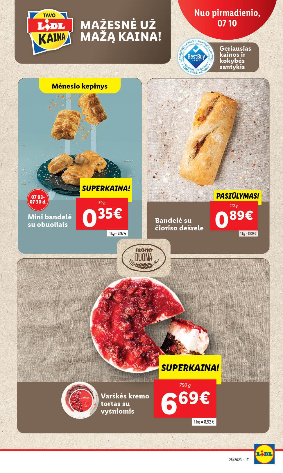 Naujausias LIDL kaininis katalogas 2023.07.10 - 2023.07.16
