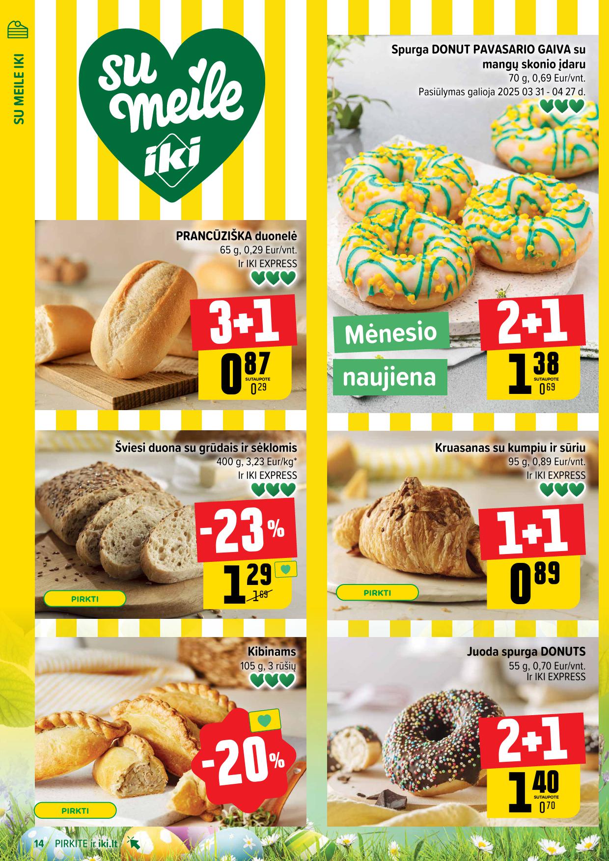Naujausias IKI kaininis katalogas 2025.04.14 - 2025.04.19