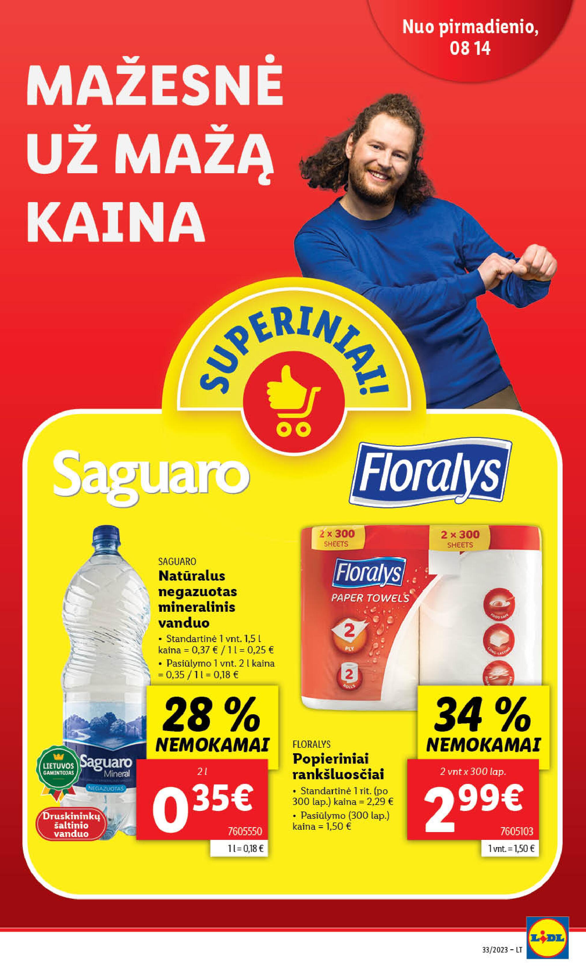 Naujausias LIDL kaininis katalogas 2023.08.14 - 2023.08.20