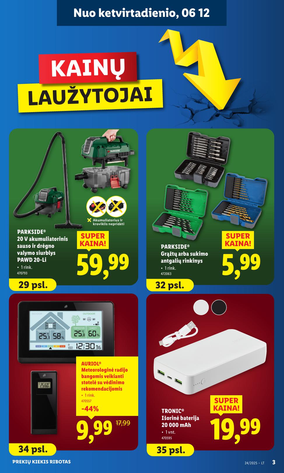 LIDL ne maisto prekių leidinys 2025.06.09 - 2025.06.15