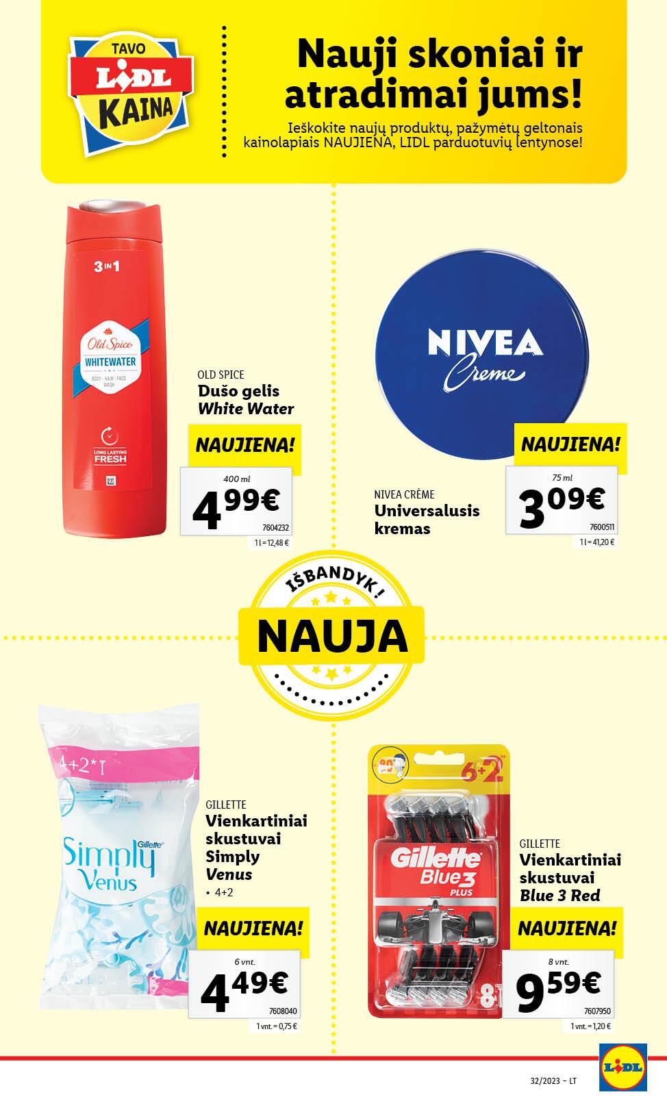 Naujausias LIDL kaininis katalogas 2023.08.07 - 2023.08.13