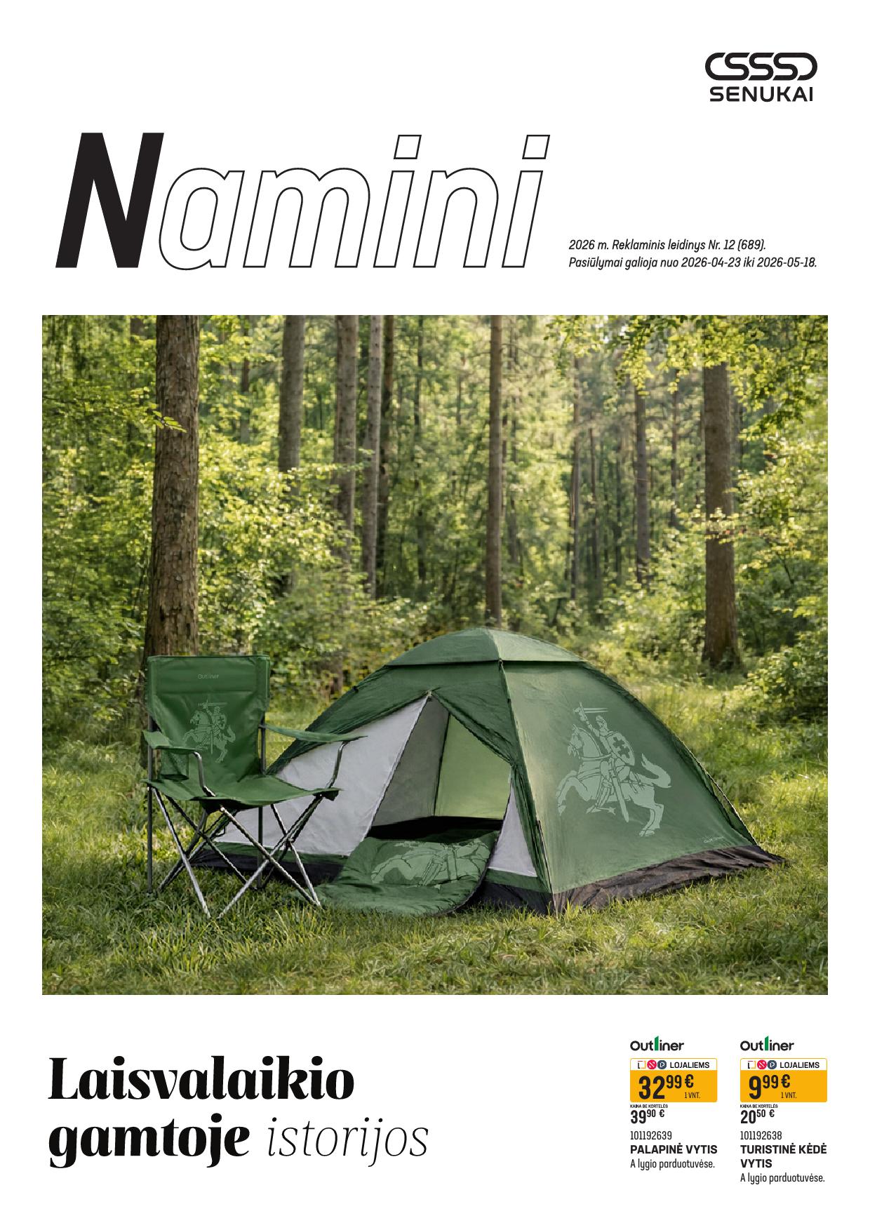 SENUKAI akcijų ir nuolaidų leidinys N.12 2026.04.23 - 2026.05.18