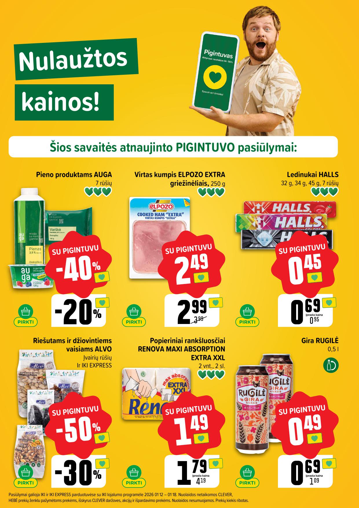 Naujausias IKI kaininis katalogas 2026.01.12 - 2026.01.18