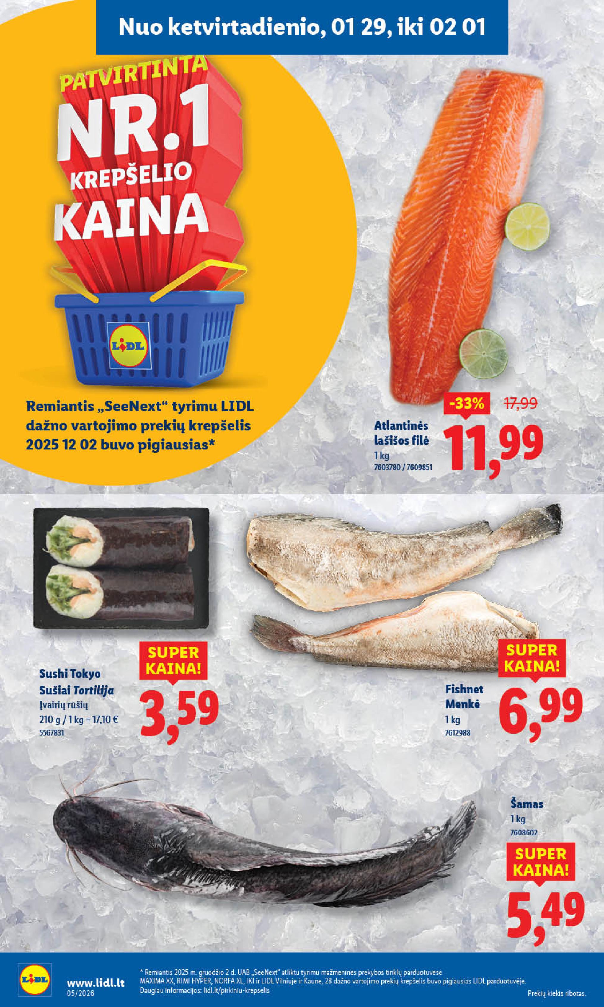 Naujausias LIDL kaininis katalogas 2026.01.26 - 2026.02.01