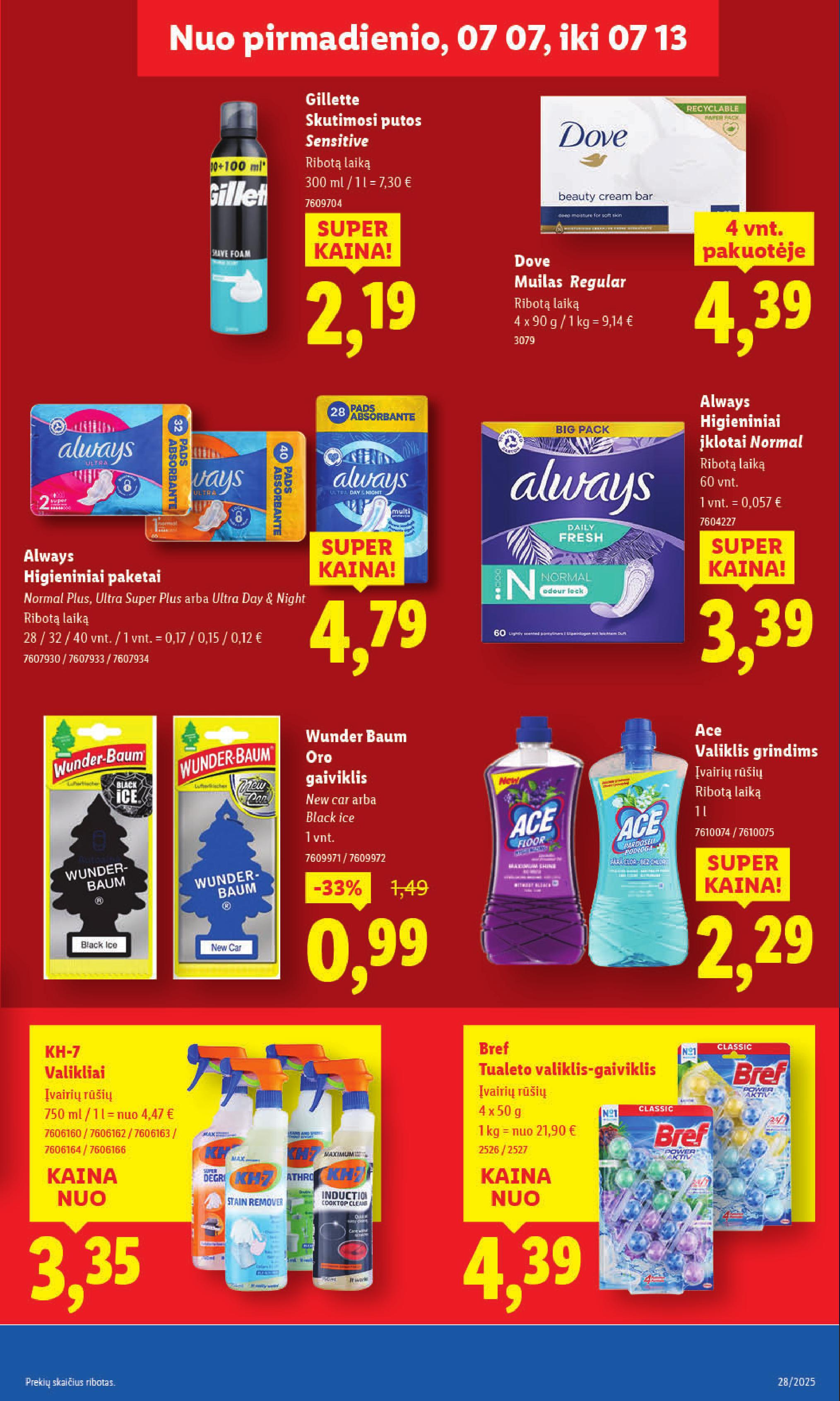 Naujausias LIDL kaininis katalogas 2025.07.07 - 2025.07.13