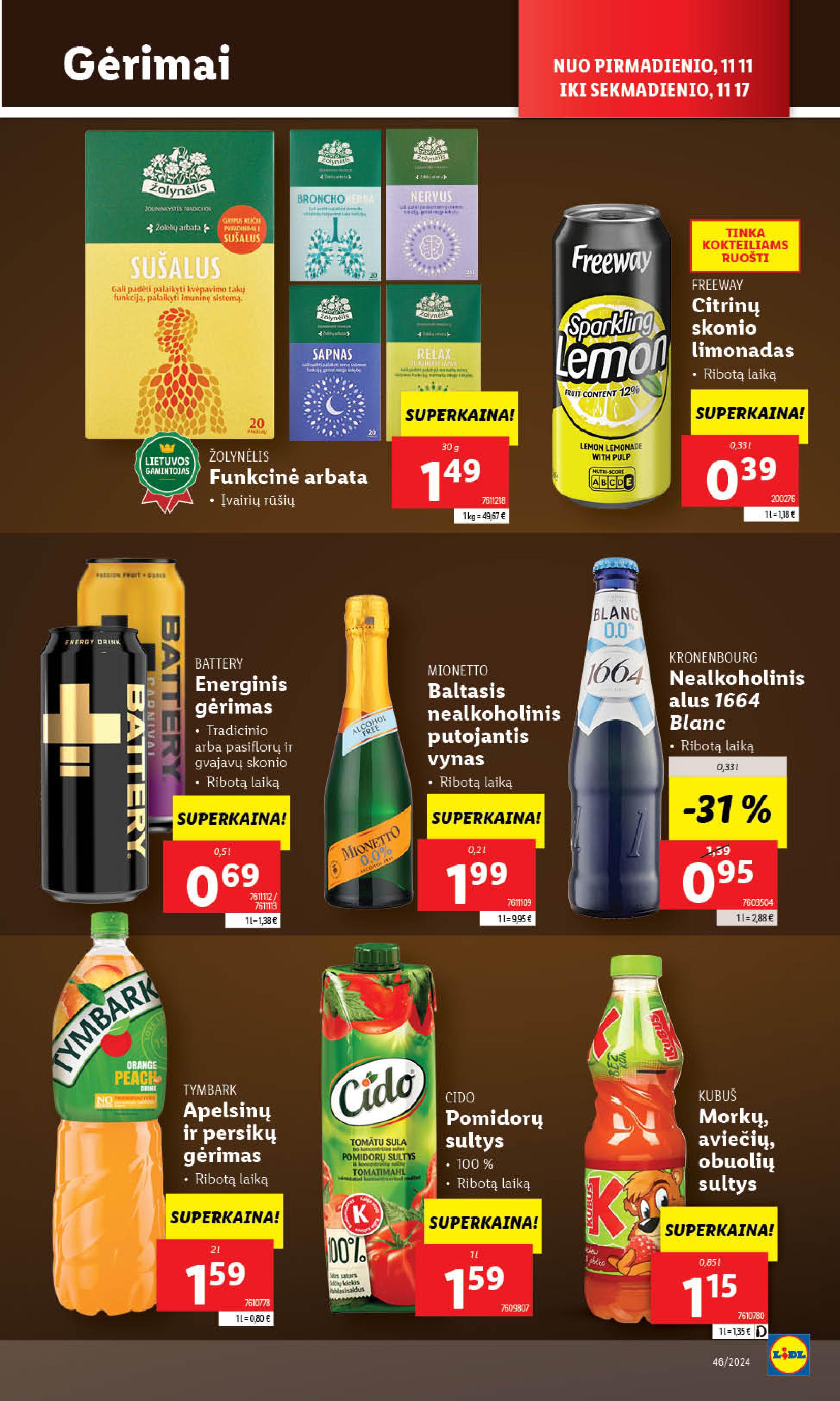 Naujausias LIDL kaininis katalogas 2024.11.11 - 2024.11.17