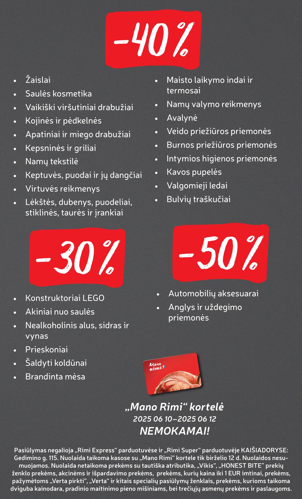 Naujausias RIMI kaininis katalogas 2025.06.10 - 2025.06.16