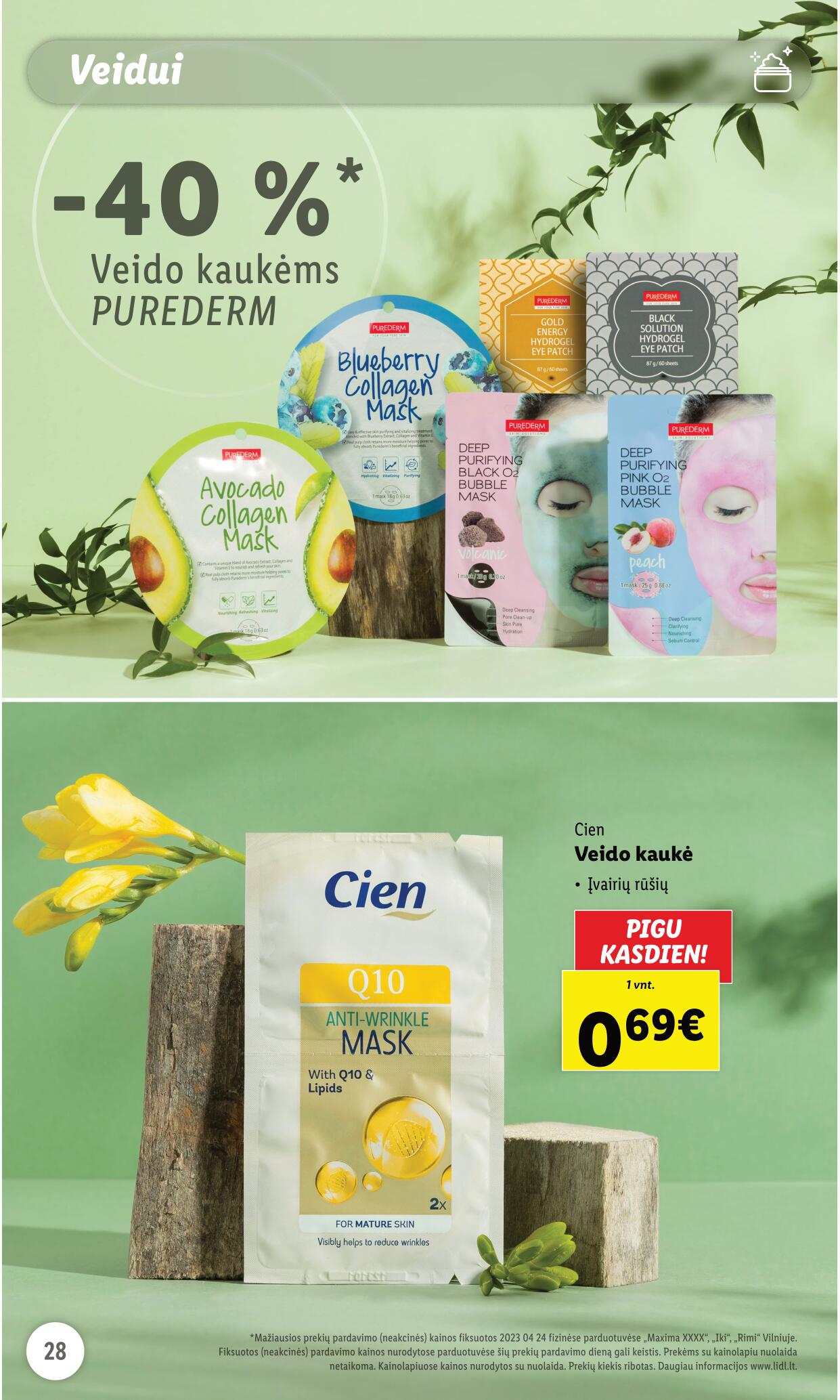 LIDL prekių katalogas "Grožio festivalis" galioja nuo 2023.05.01