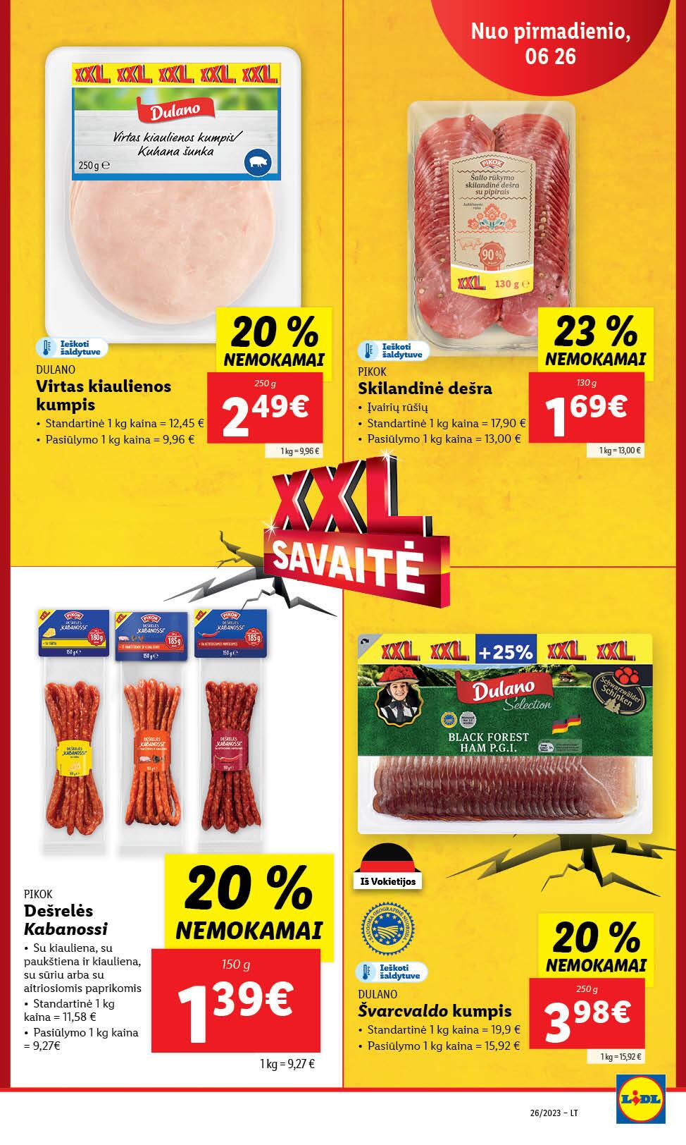 Naujausias LIDL kaininis katalogas 2023.06.26 - 2023.07.02