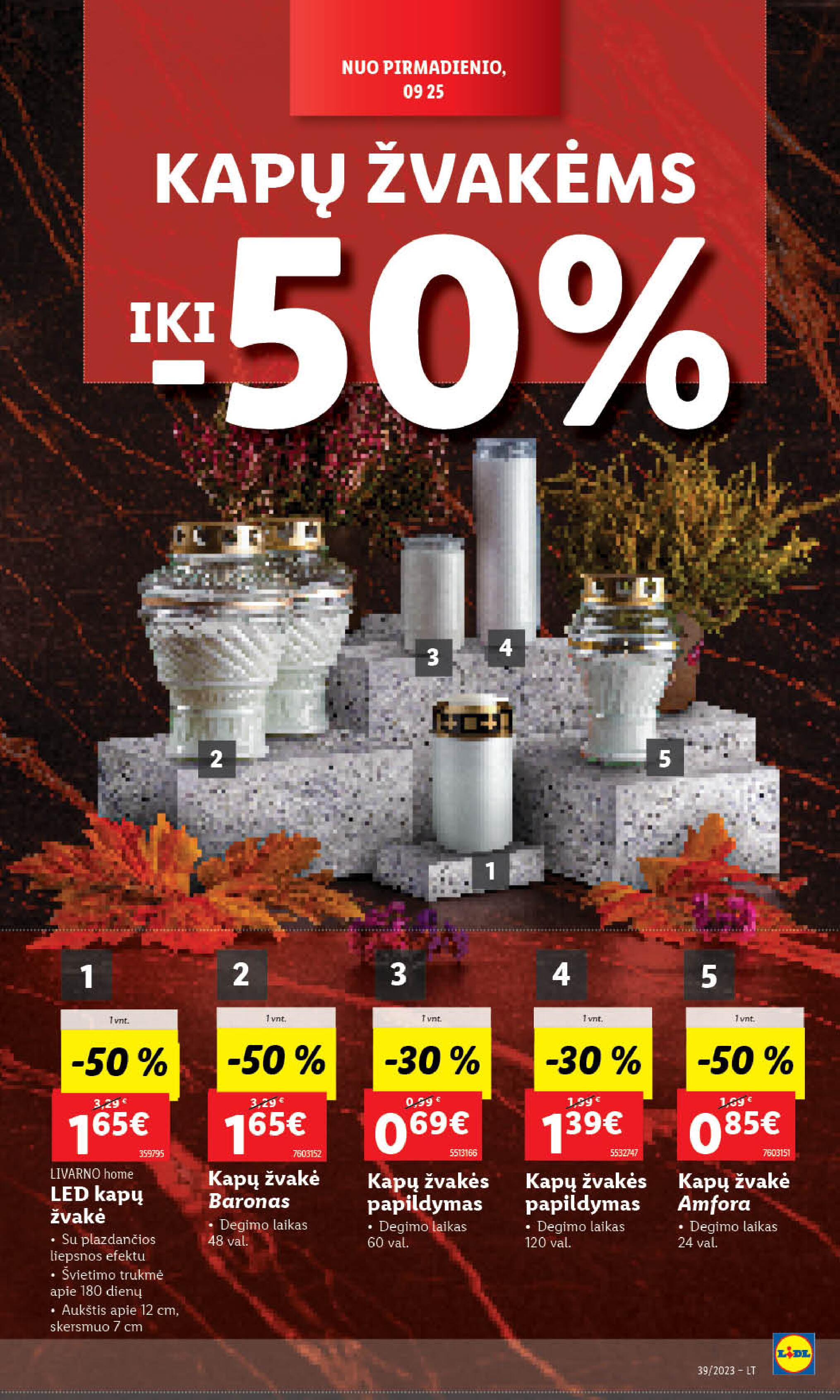 Naujausias LIDL kaininis katalogas 2023.09.25 - 2023.10.01