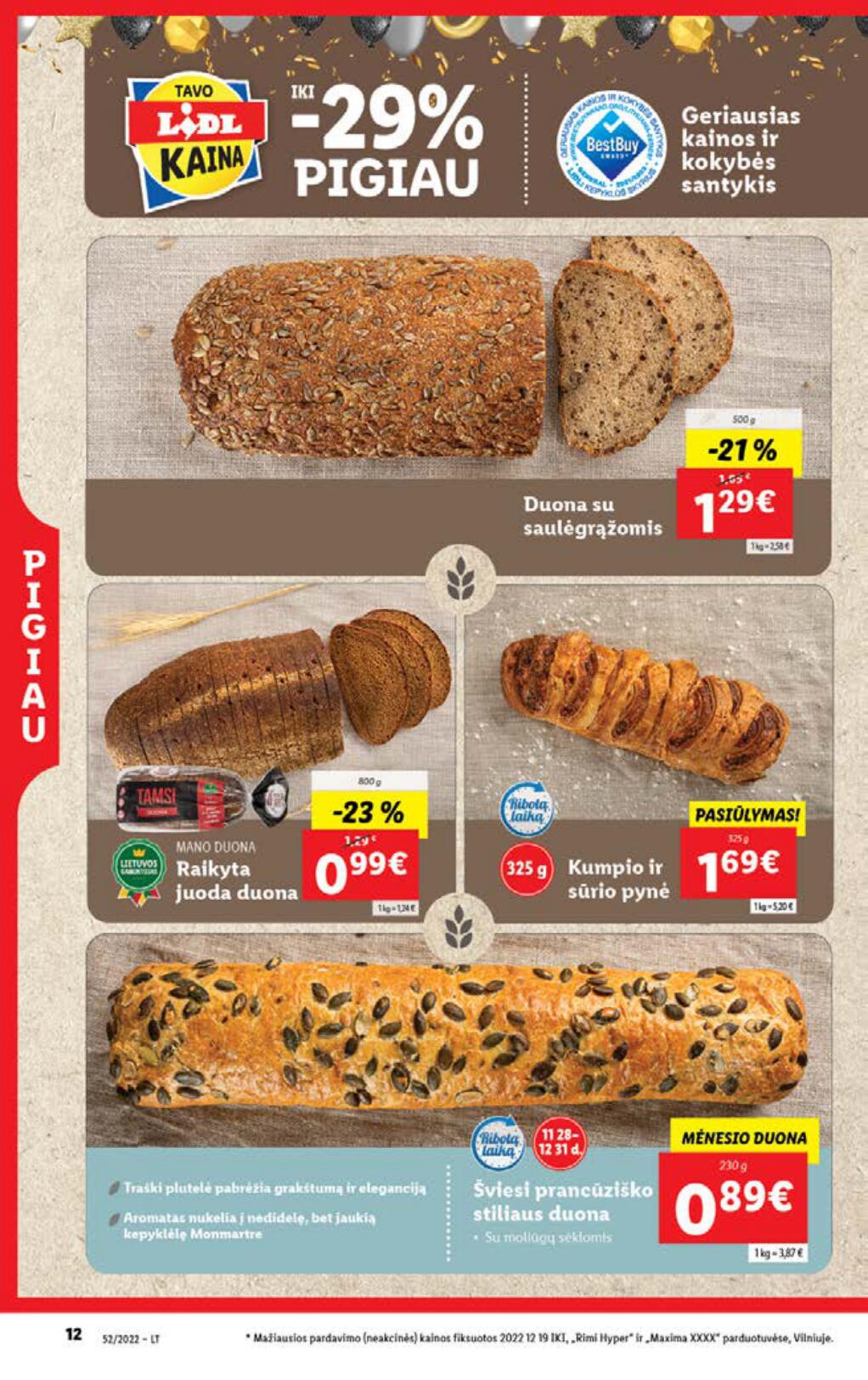 Naujausias LIDL kaininis katalogas 2022.12.26 - 2023.01.01