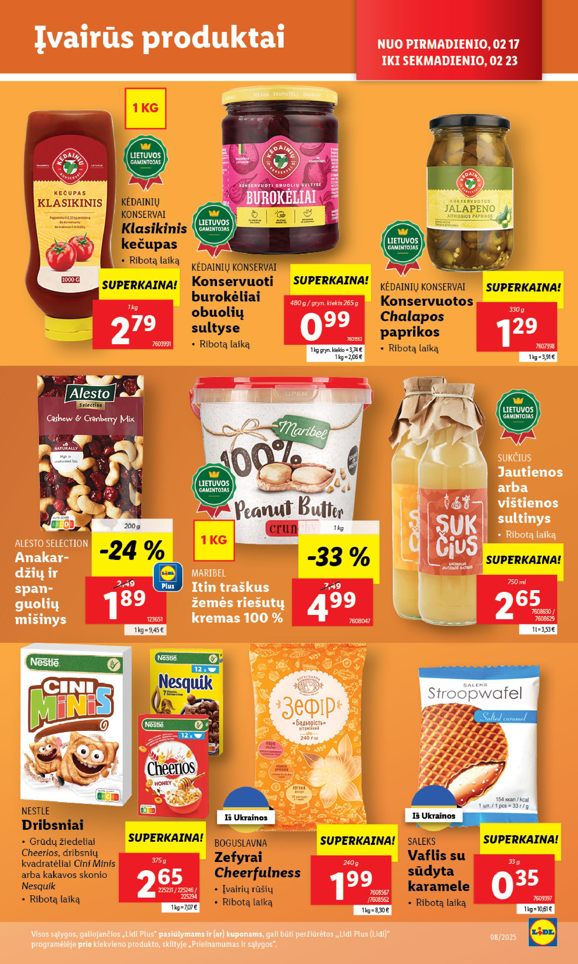 Naujausias LIDL kaininis katalogas 2025.02.17 - 2025.02.23