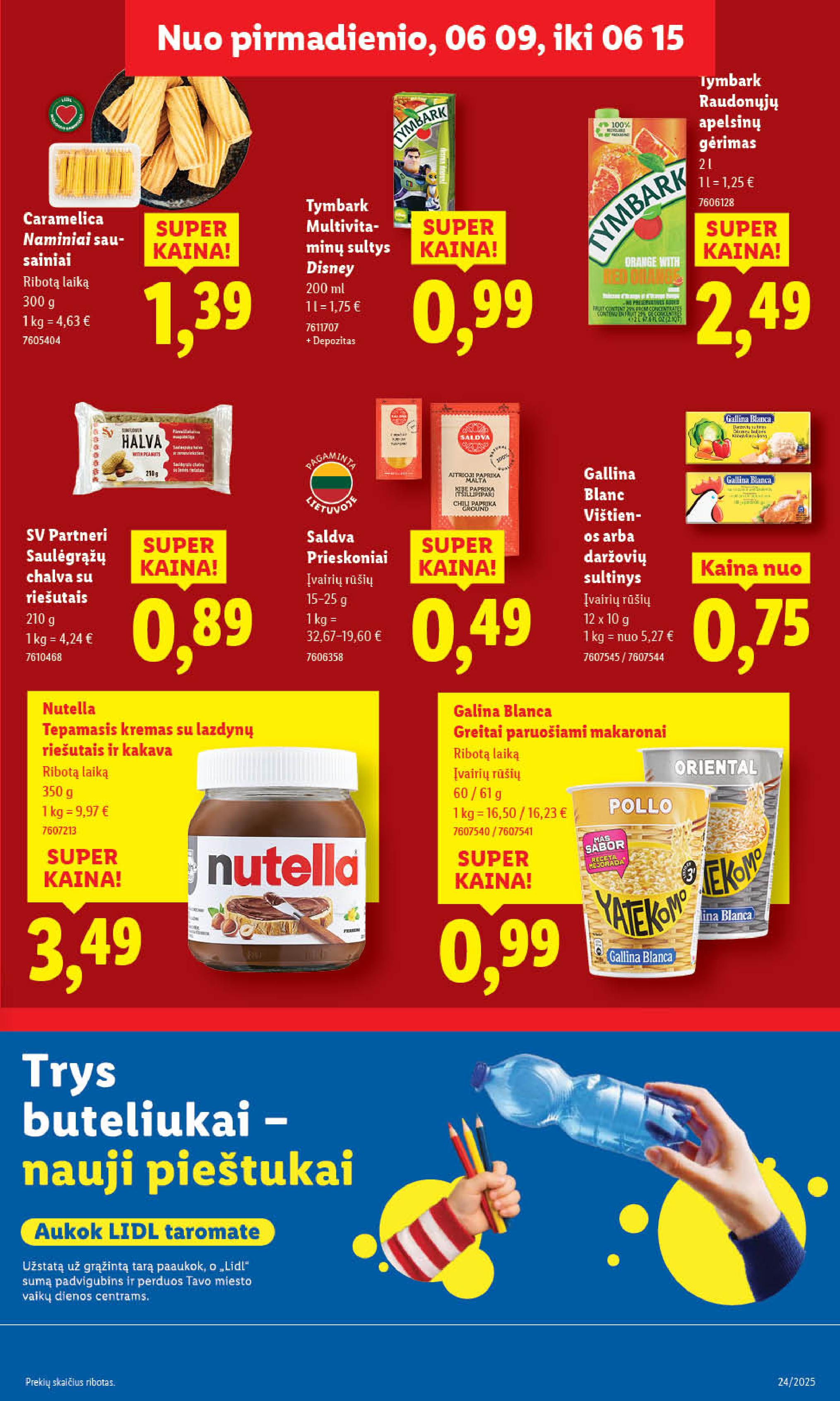 Naujausias LIDL kaininis katalogas 2025.06.09 - 2025.06.15