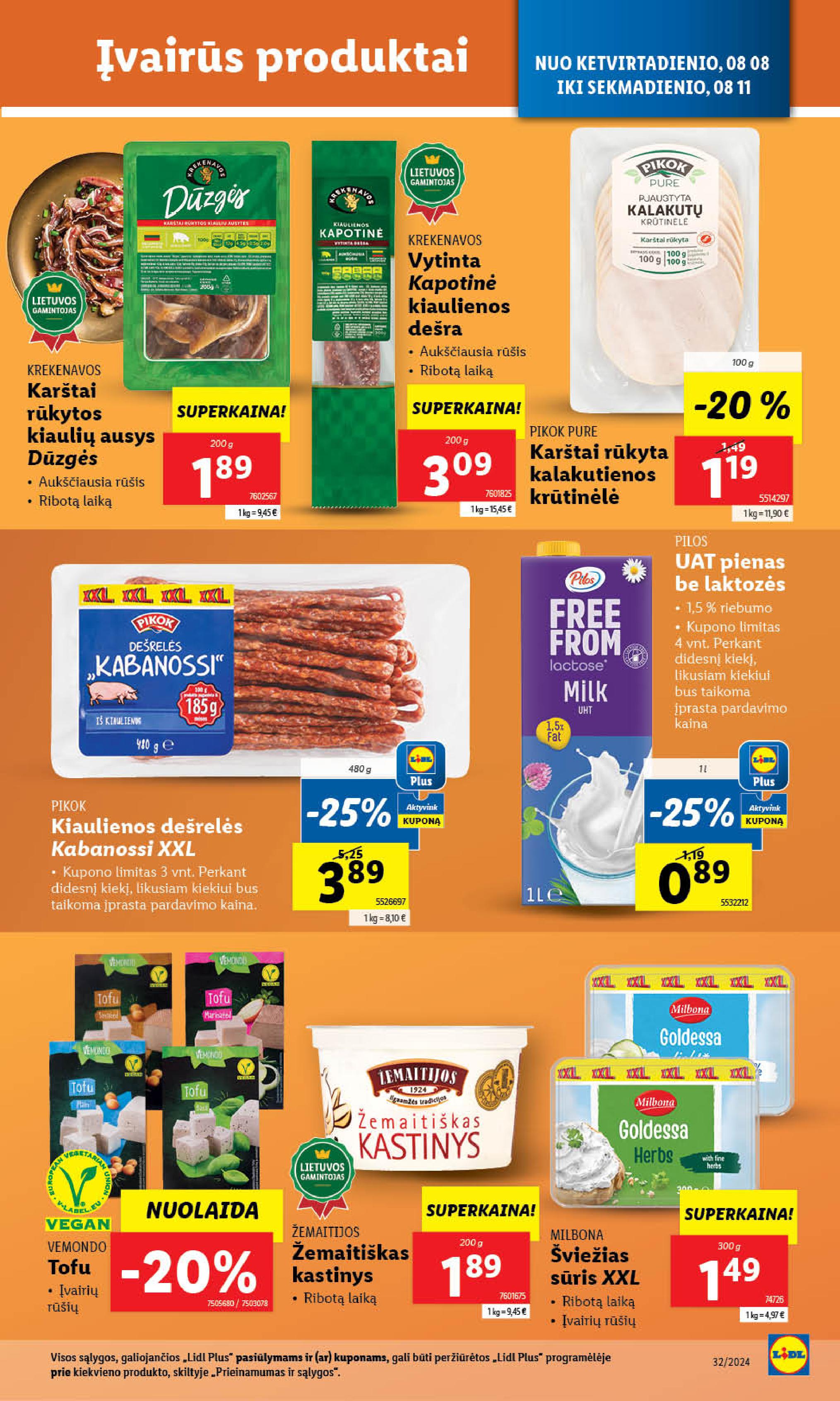 Naujausias LIDL kaininis katalogas 2024.08.05 - 2024.08.11