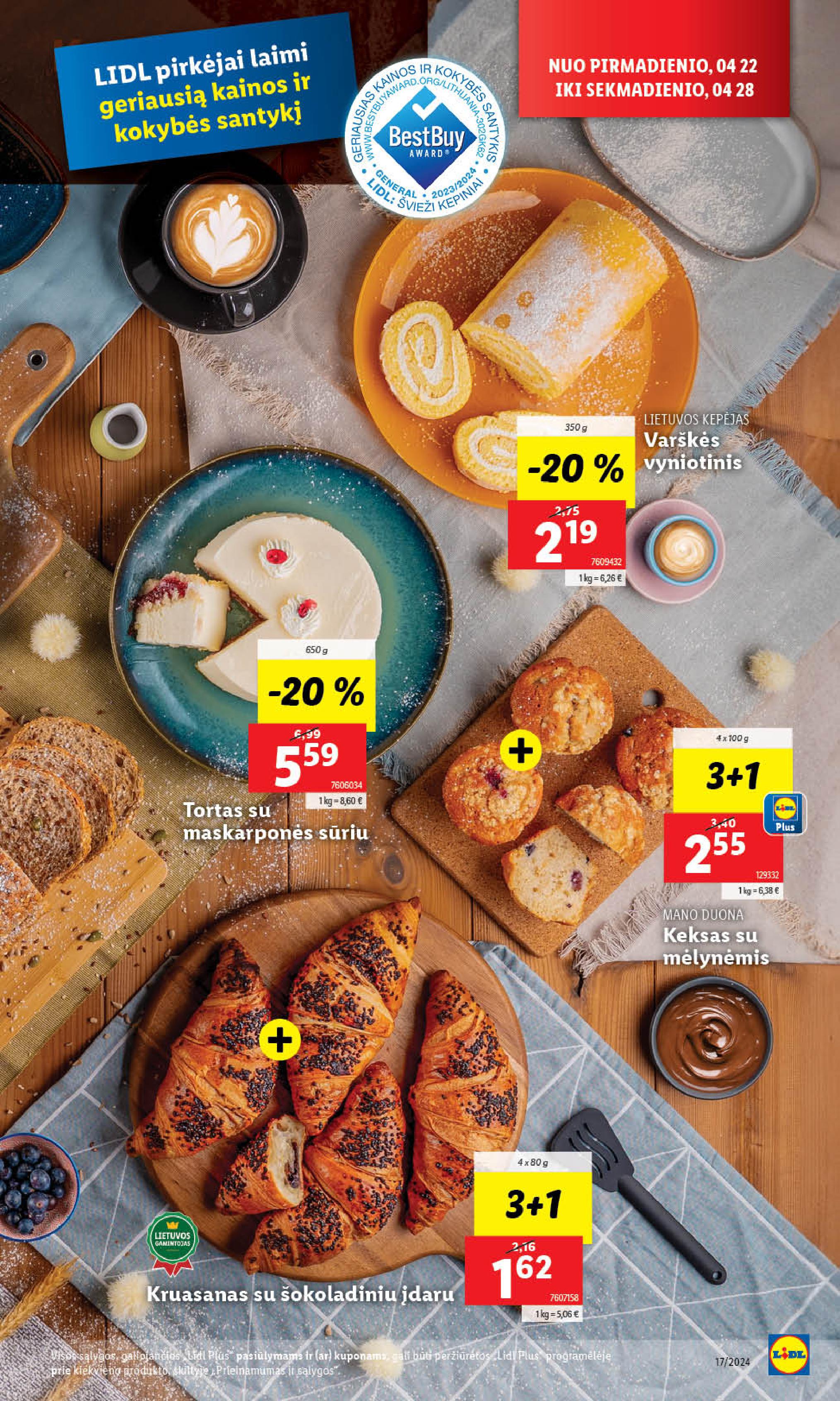 Naujausias LIDL kaininis katalogas 2024.04.22 - 2024.04.28