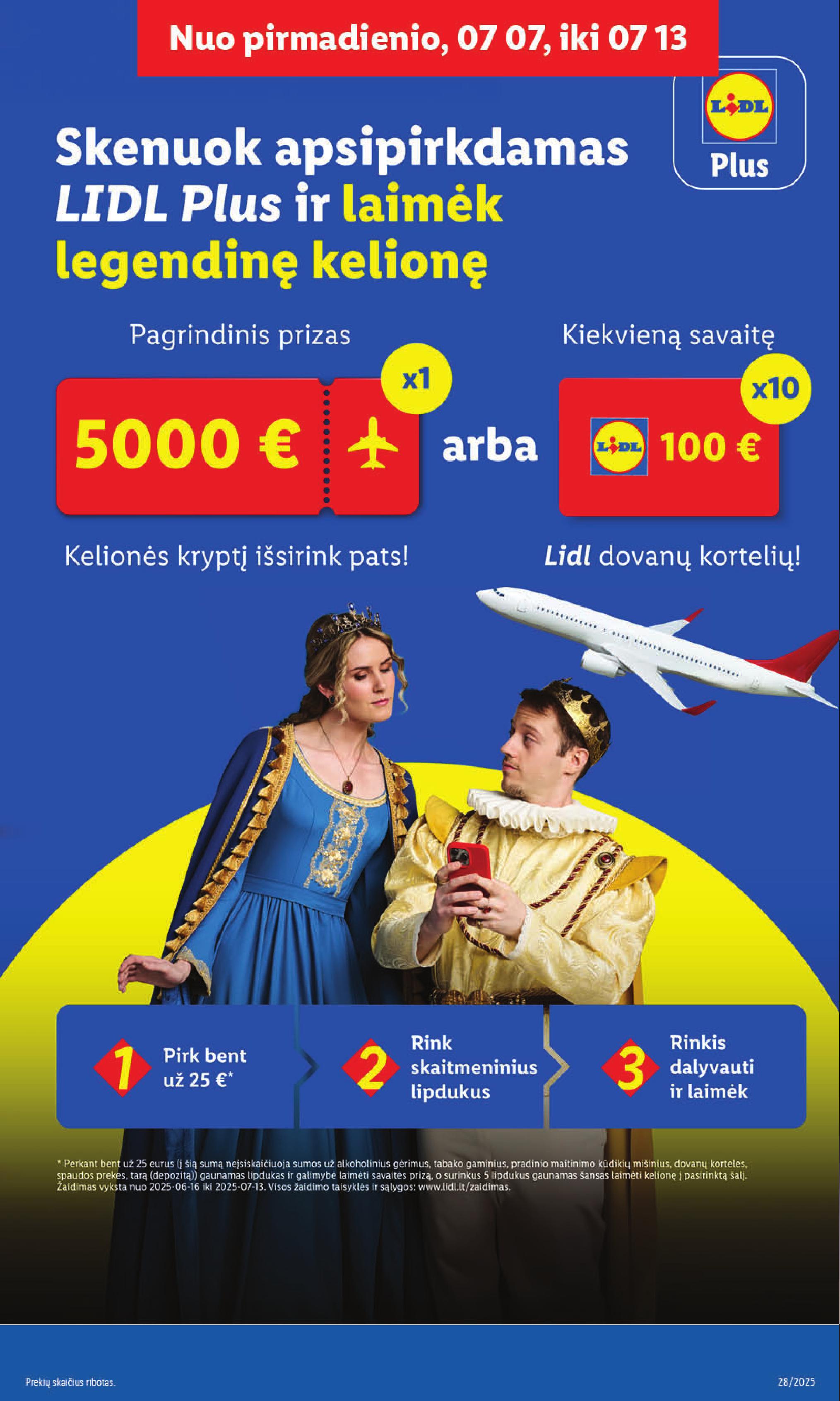 Naujausias LIDL kaininis katalogas 2025.07.07 - 2025.07.13