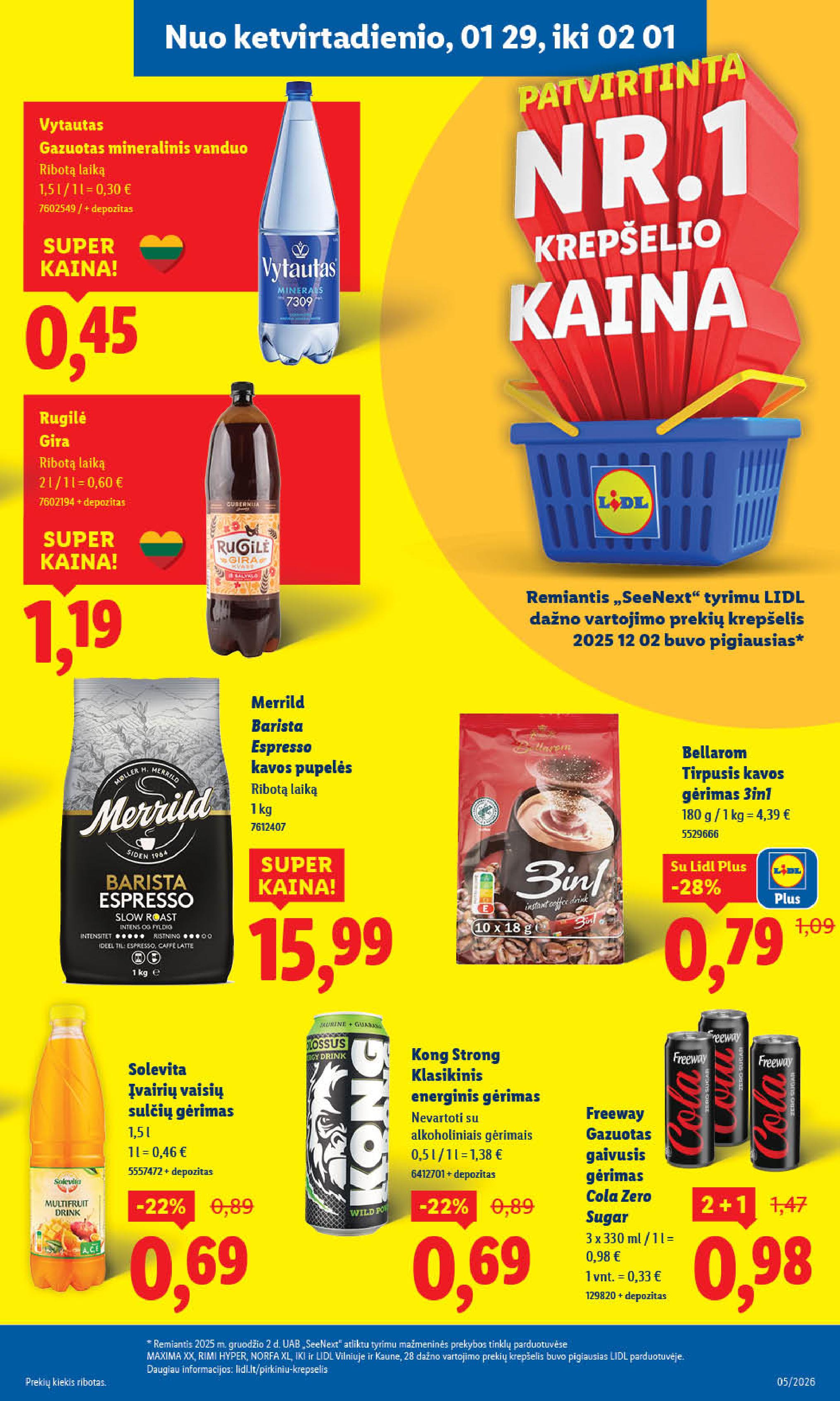 Naujausias LIDL kaininis katalogas 2026.01.26 - 2026.02.01