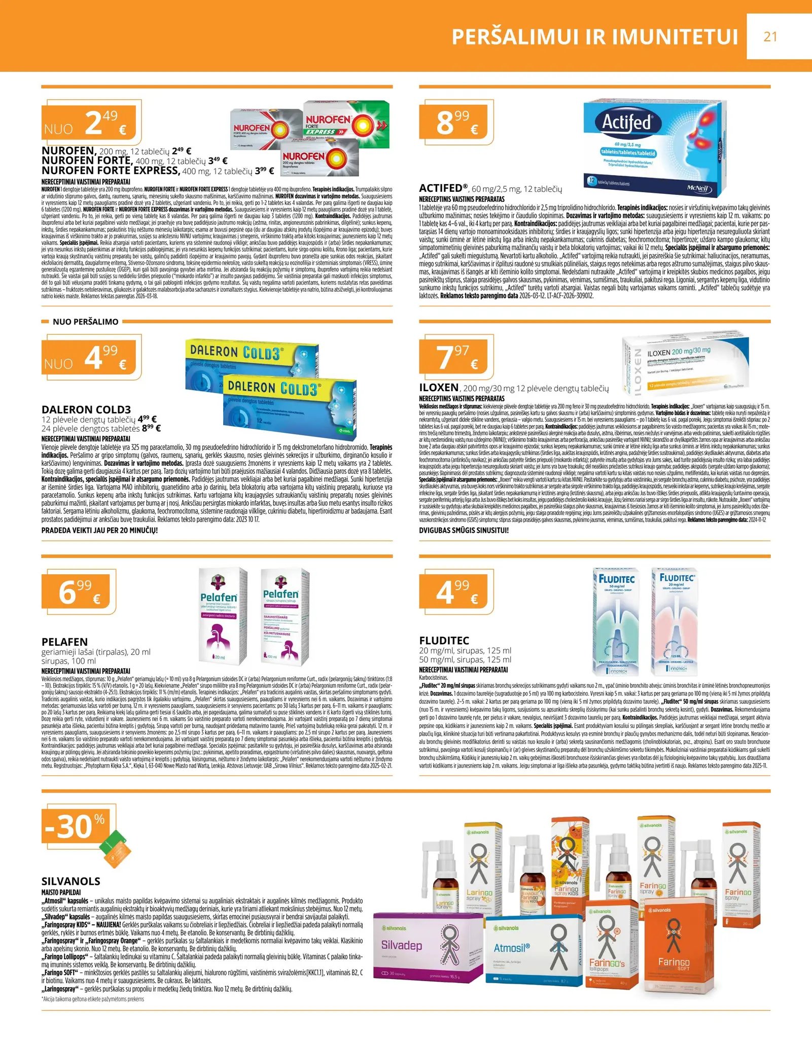 Naujas GINTARINĖS vaistinės leidinys nuo 2026.04.01 iki 2026.04.30