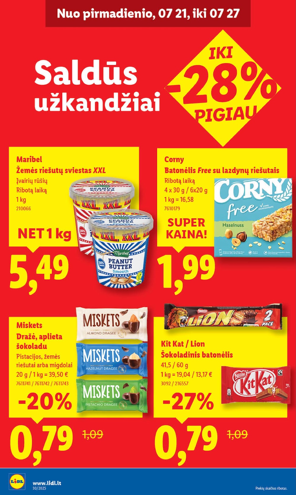 Naujausias LIDL kaininis katalogas 2025.07.21 - 2025.07.27