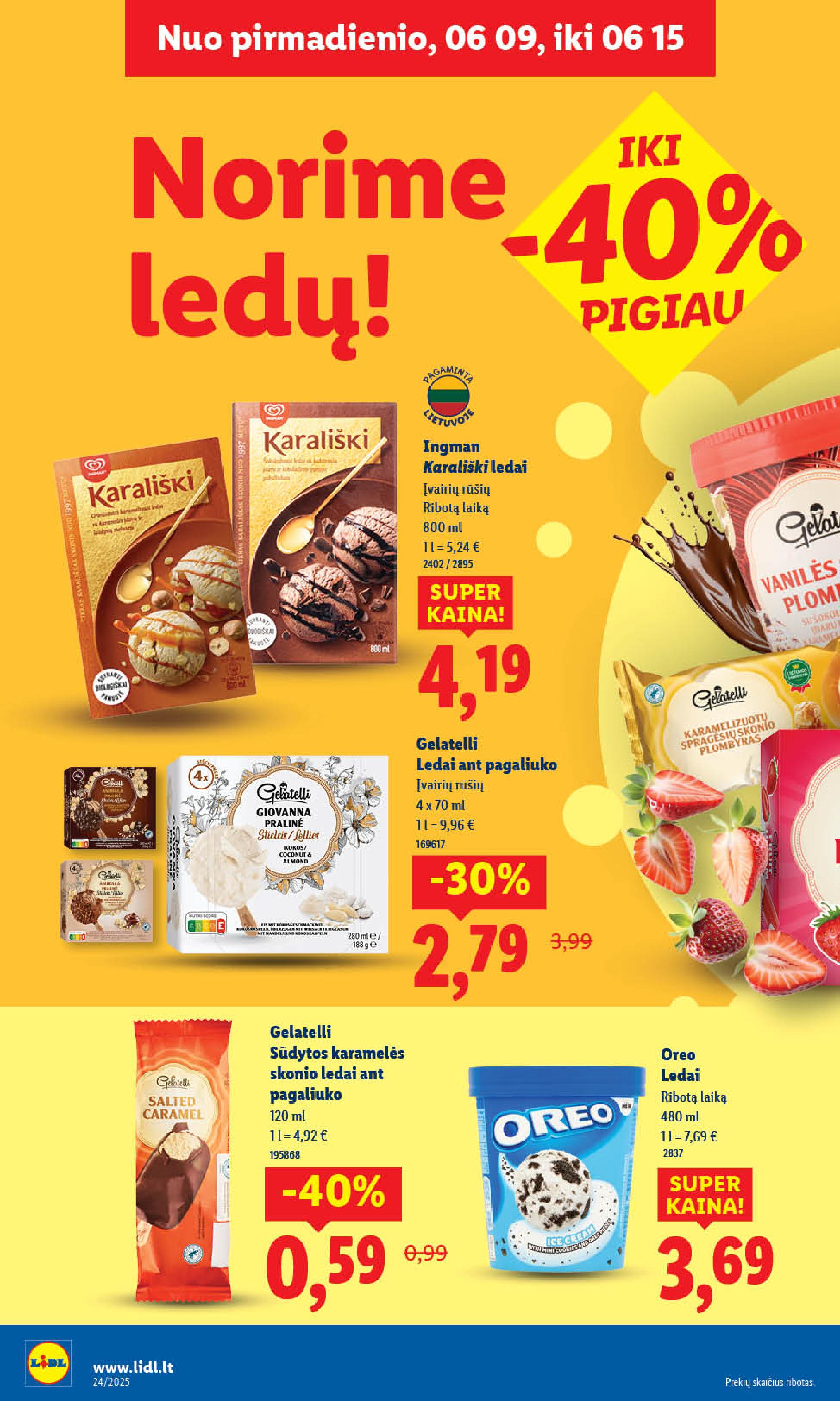 Naujausias LIDL kaininis katalogas 2025.06.09 - 2025.06.15