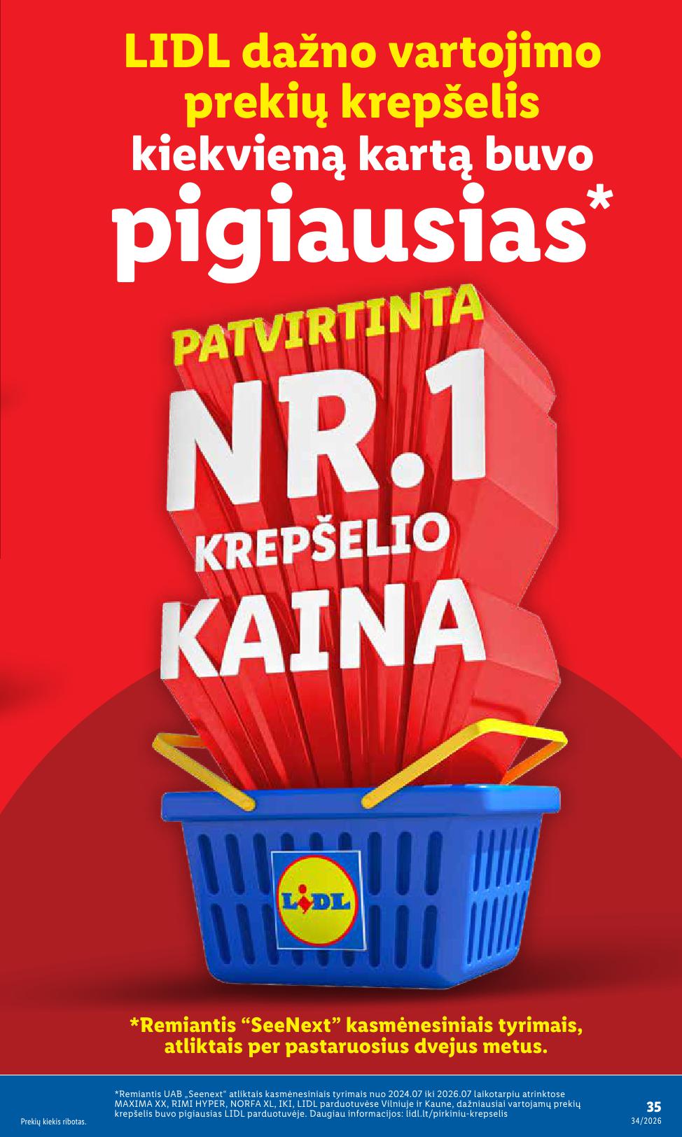 Naujausias LIDL kaininis katalogas 2026.08.17 - 2026.08.23