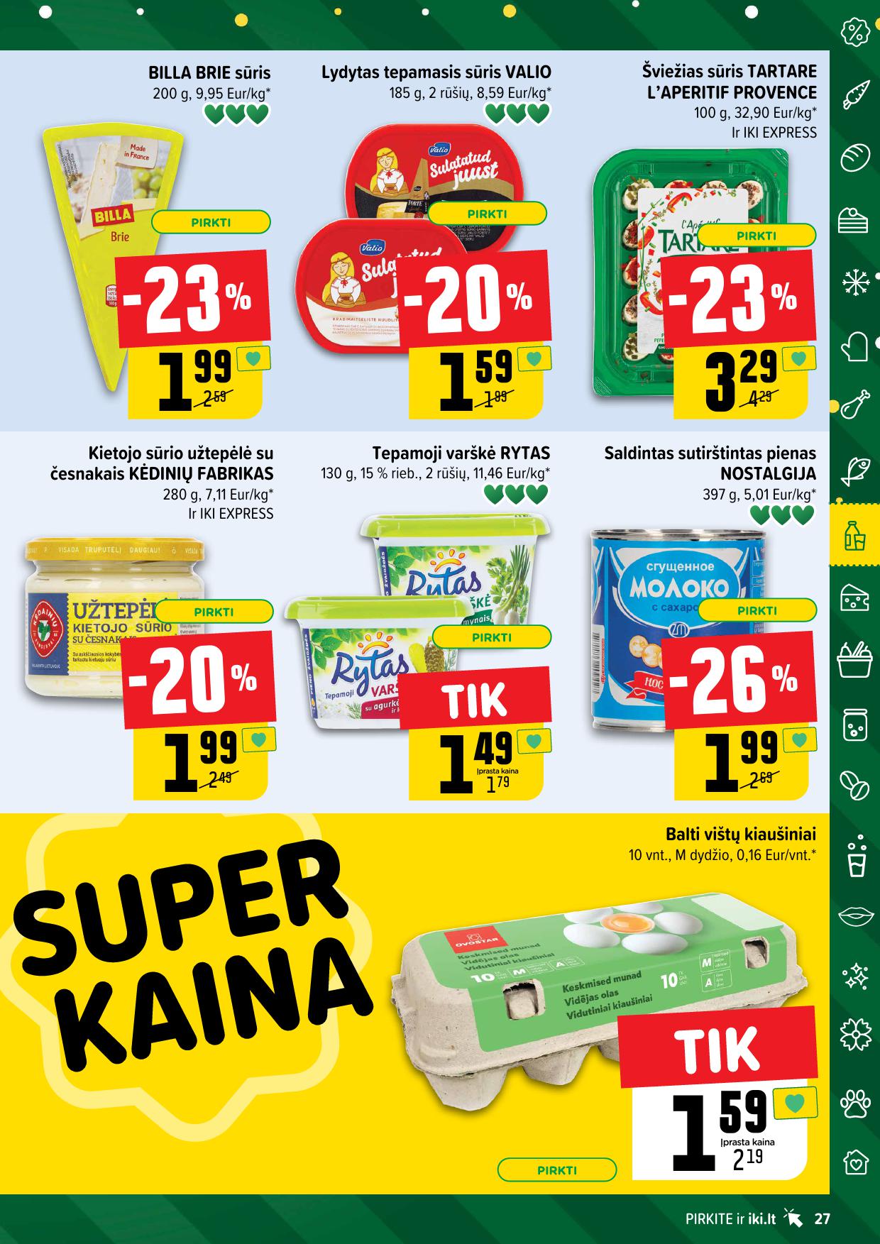 Naujausias IKI kaininis katalogas 2024.12.09 - 2024.12.15