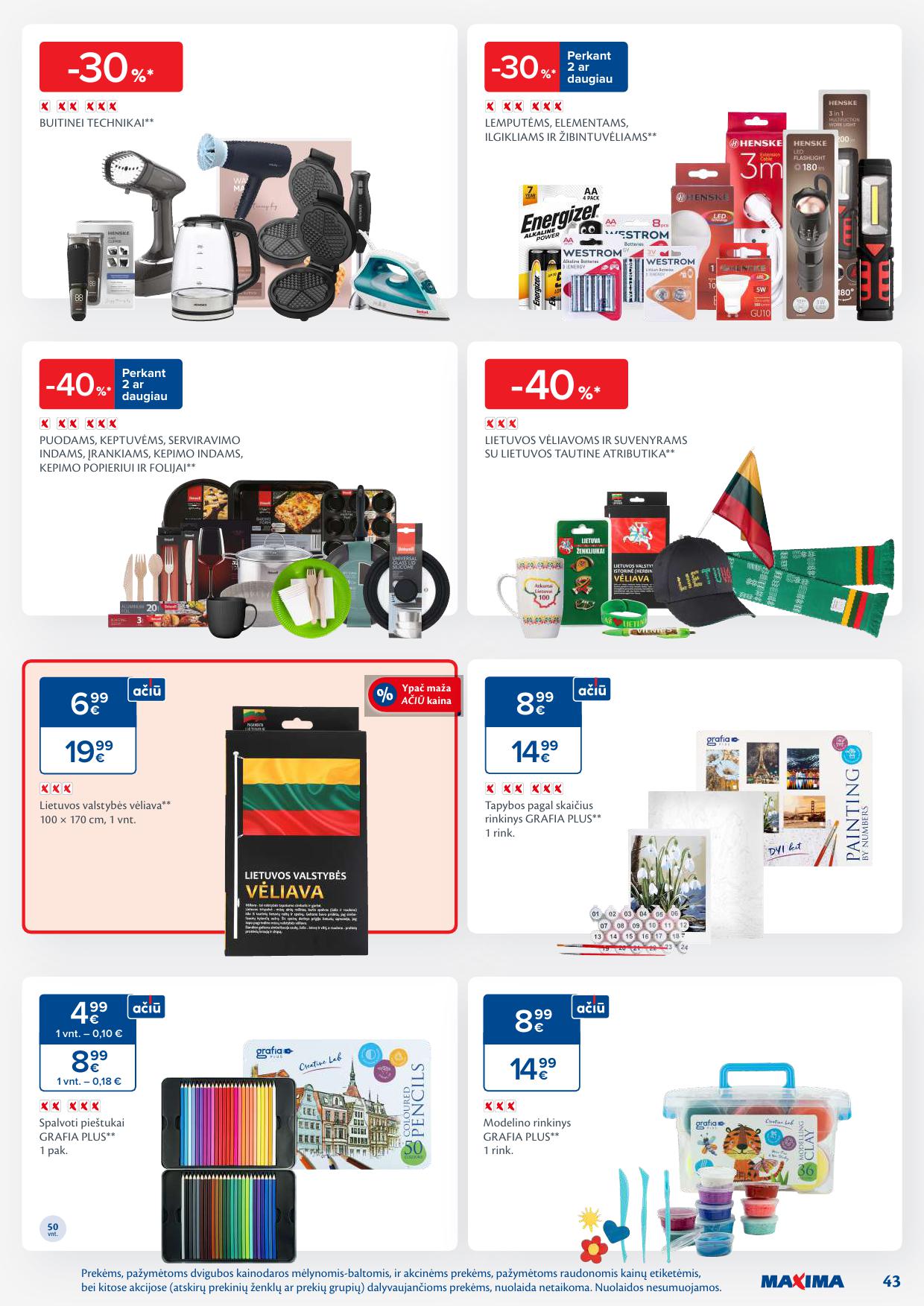 Naujausias MAXIMA kaininis katalogas 2026.01.13 - 2026.01.19