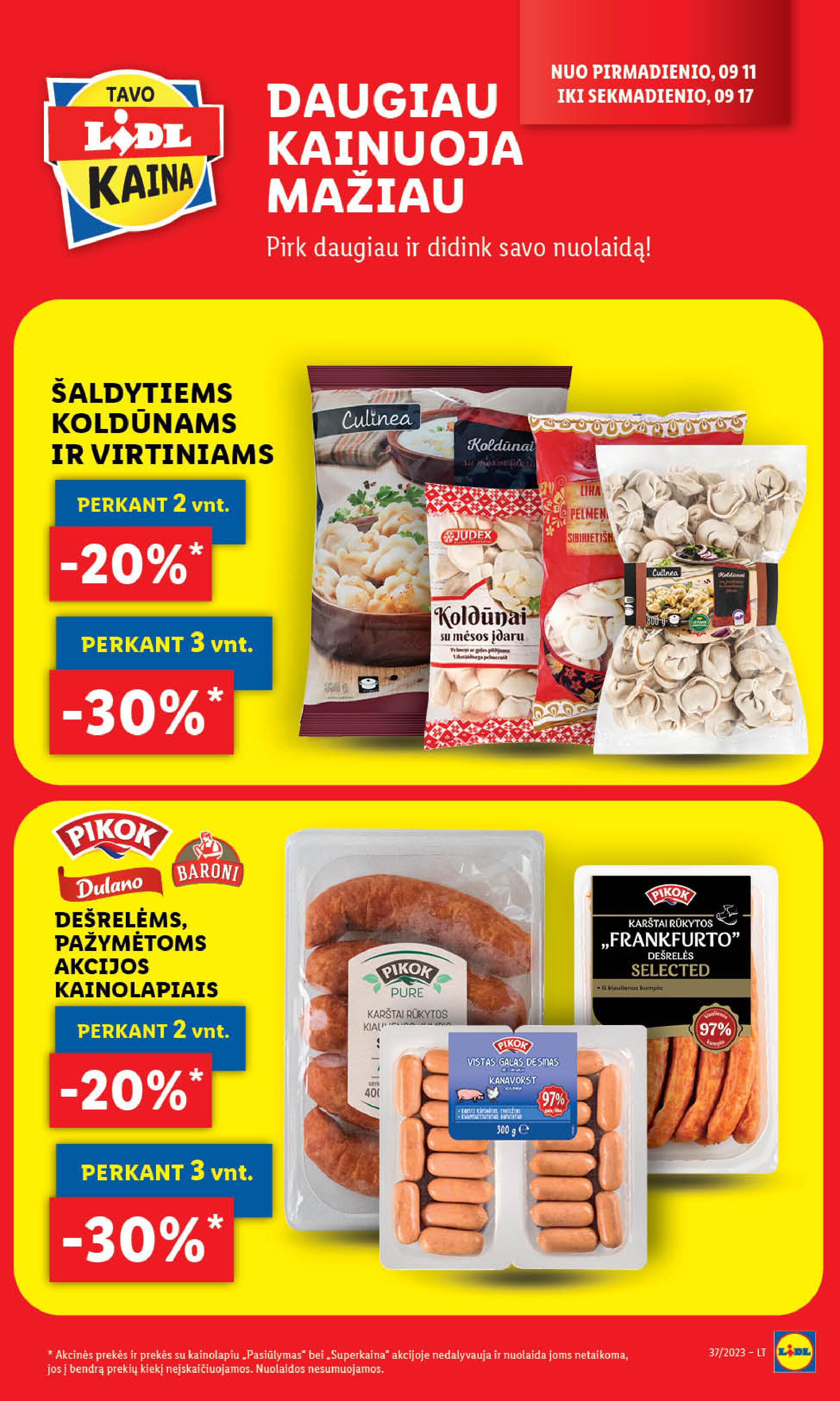 Naujausias LIDL kaininis katalogas 2023.09.11 - 2023.09.17