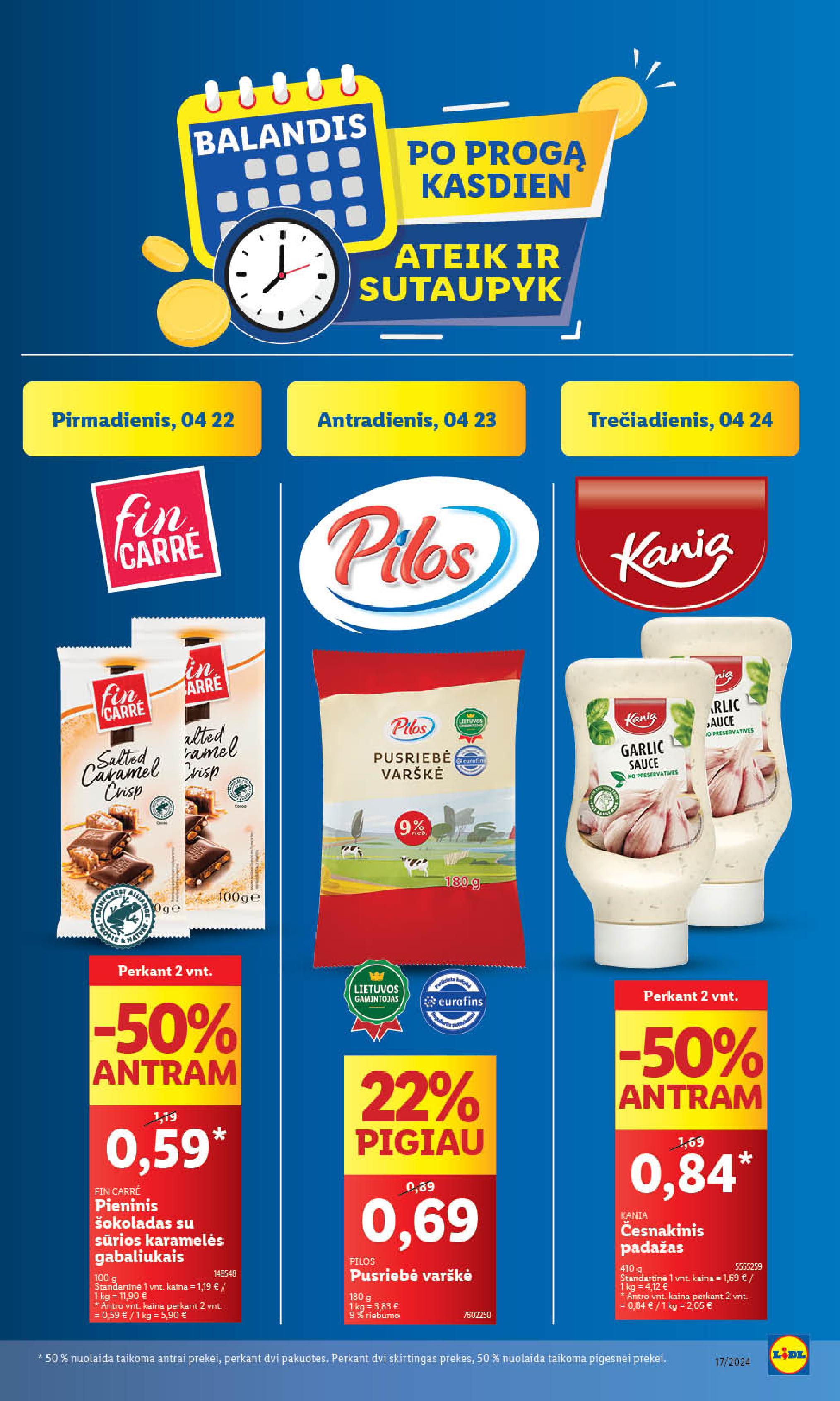 Naujausias LIDL kaininis katalogas 2024.04.22 - 2024.04.28