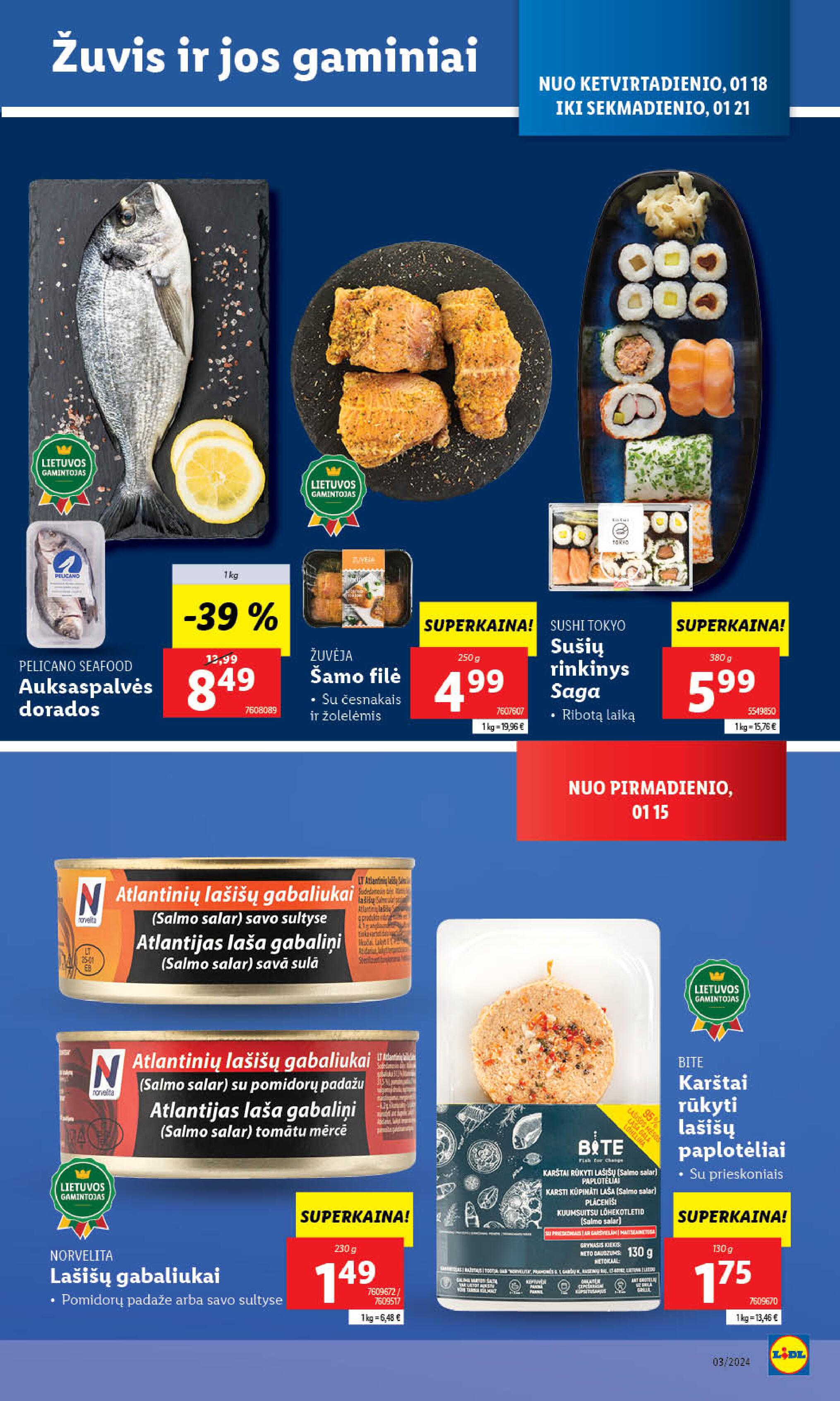 Naujausias LIDL kaininis katalogas 2024.01.15 - 2024.01.21