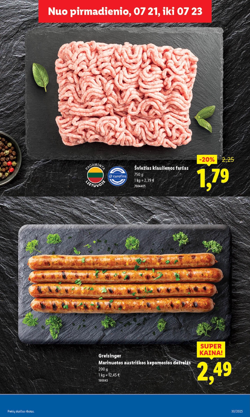 Naujausias LIDL kaininis katalogas 2025.07.21 - 2025.07.27
